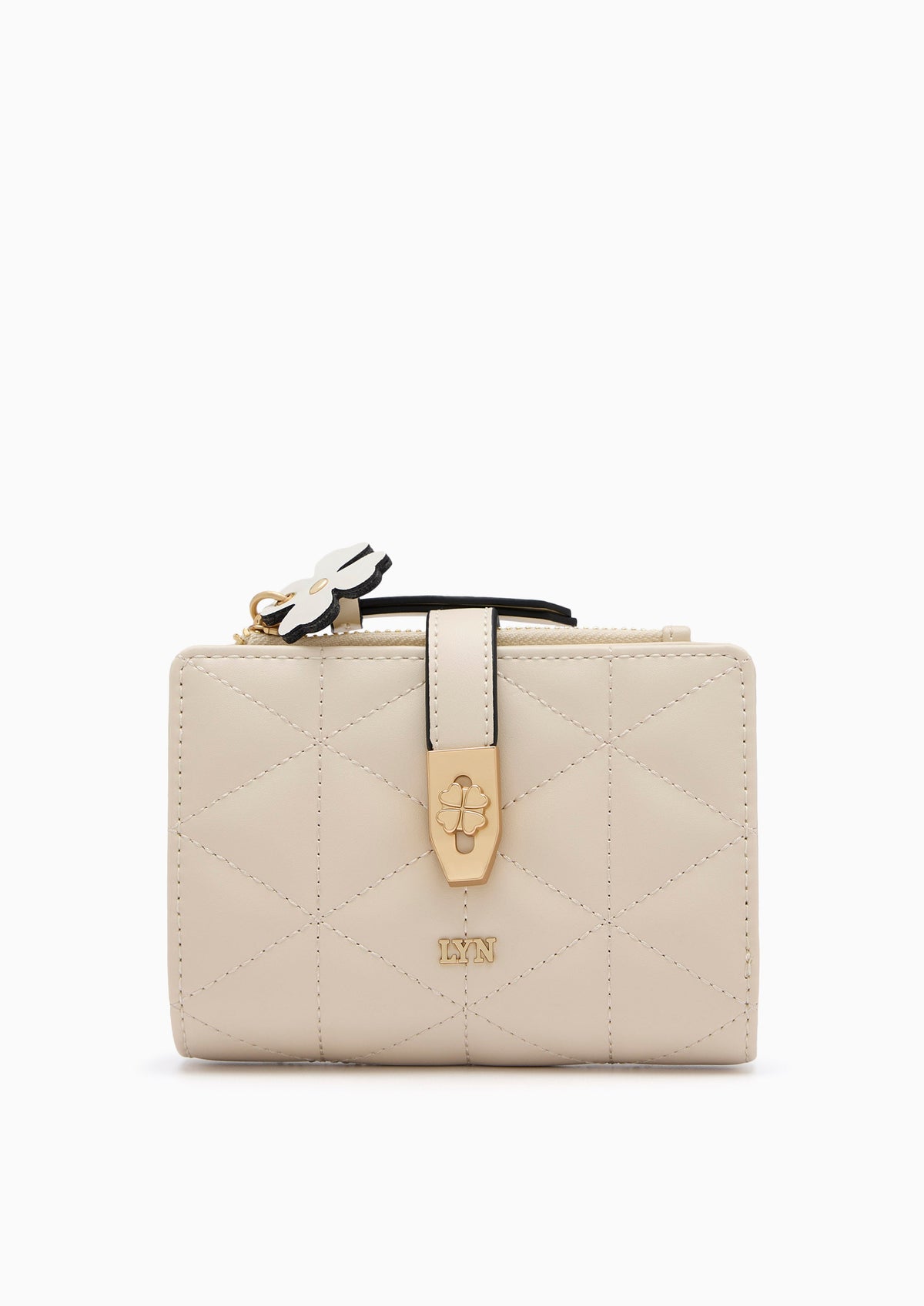 Re-Edit Manifest Q Semi Long Wallet- Light Beige