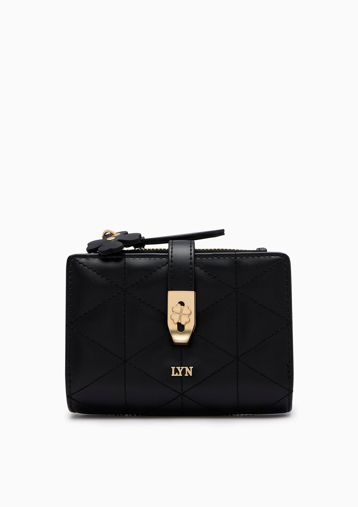 Re-Edit Manifest Q Semi Long Wallet- Black