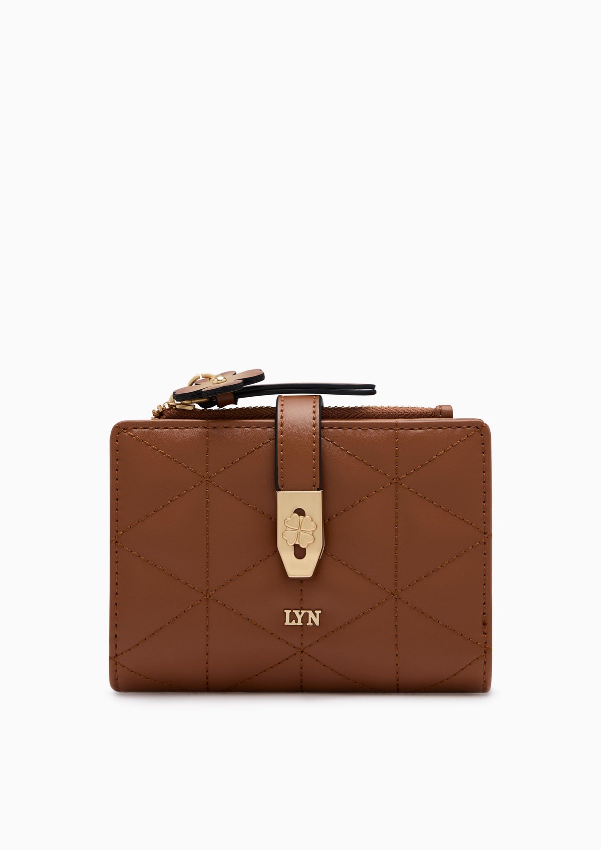 Re-Edit Manifest Q Semi Long Wallet- Brown