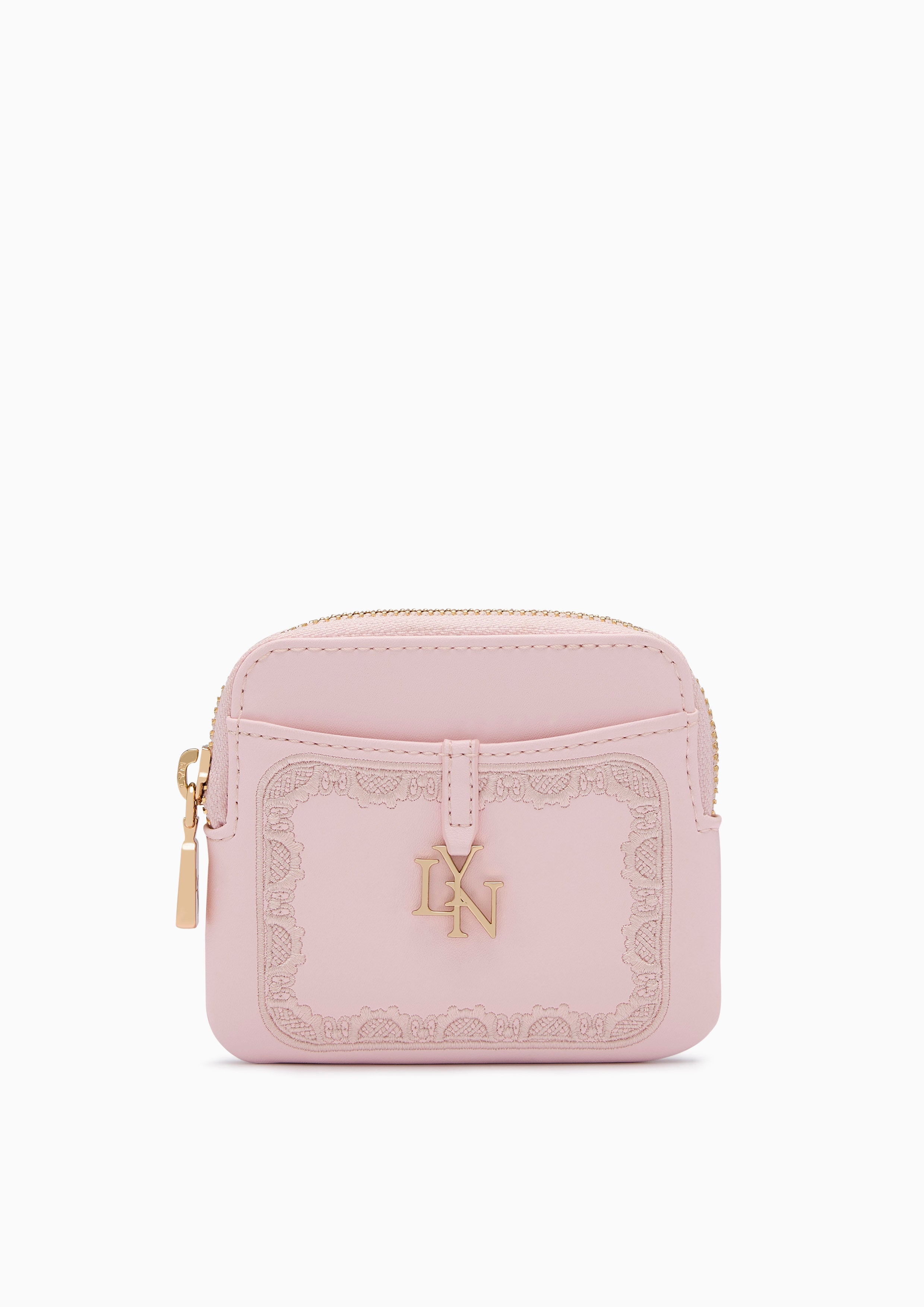 Wimsy Coin Zip Short Wallet - Light Pink
