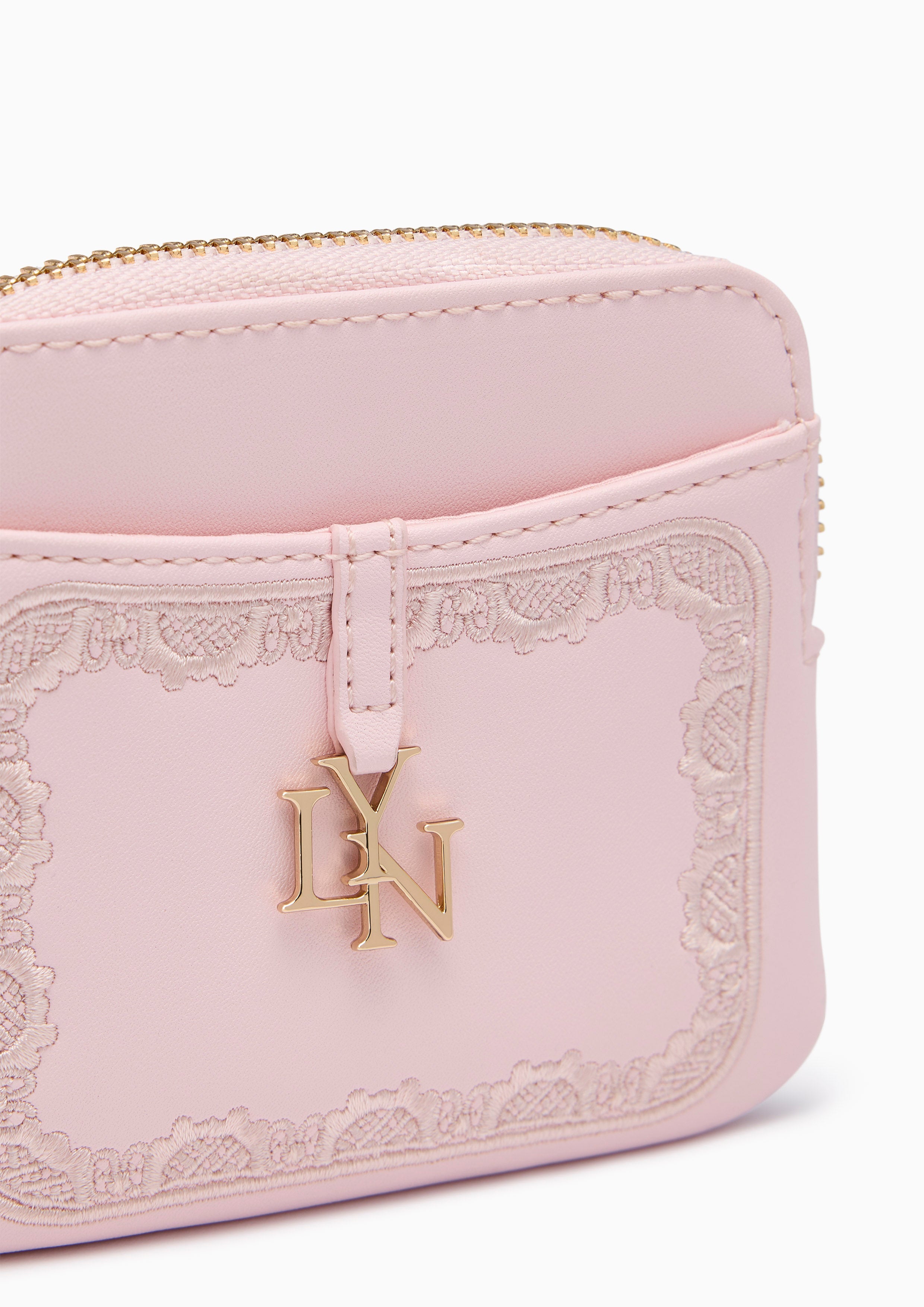 Wimsy Coin Zip Short Wallet - Light Pink