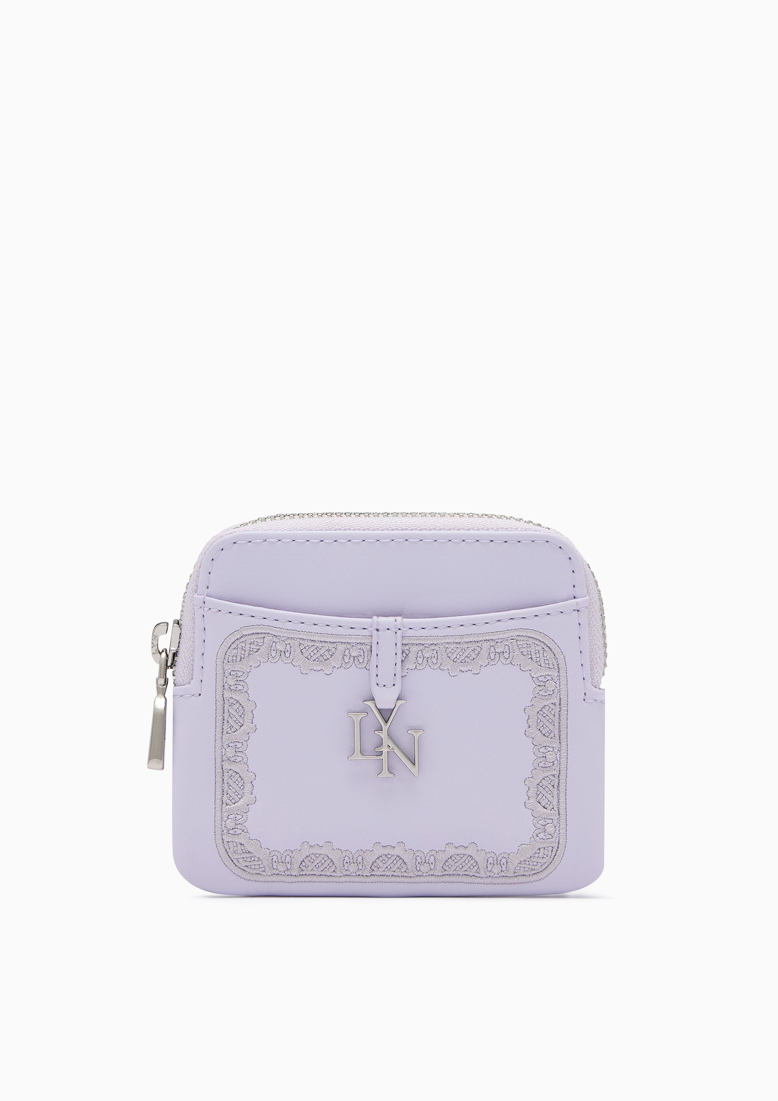Wimsy Coin Zip Short Wallet - Light Purple