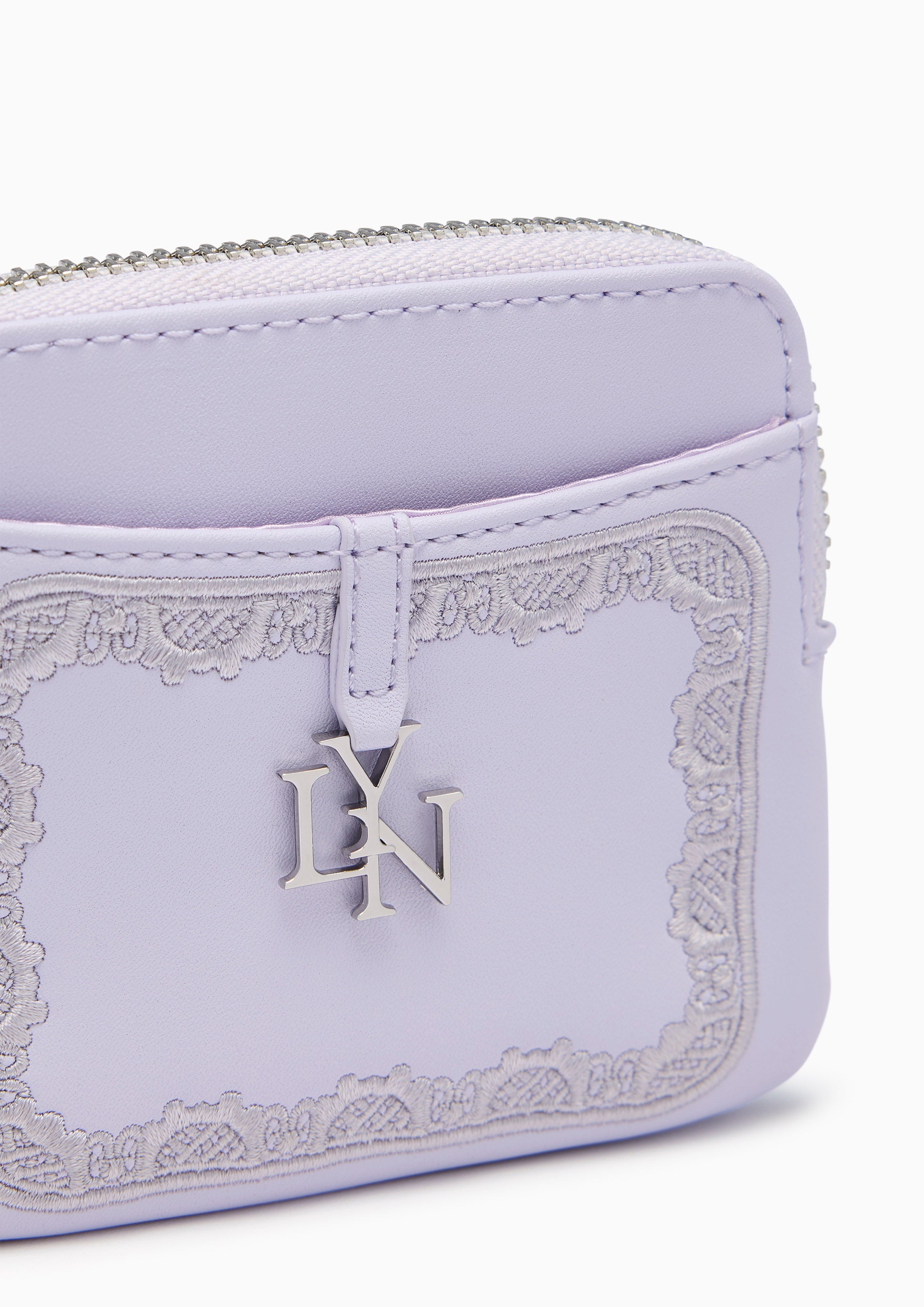 Wimsy Coin Zip Short Wallet - Light Purple