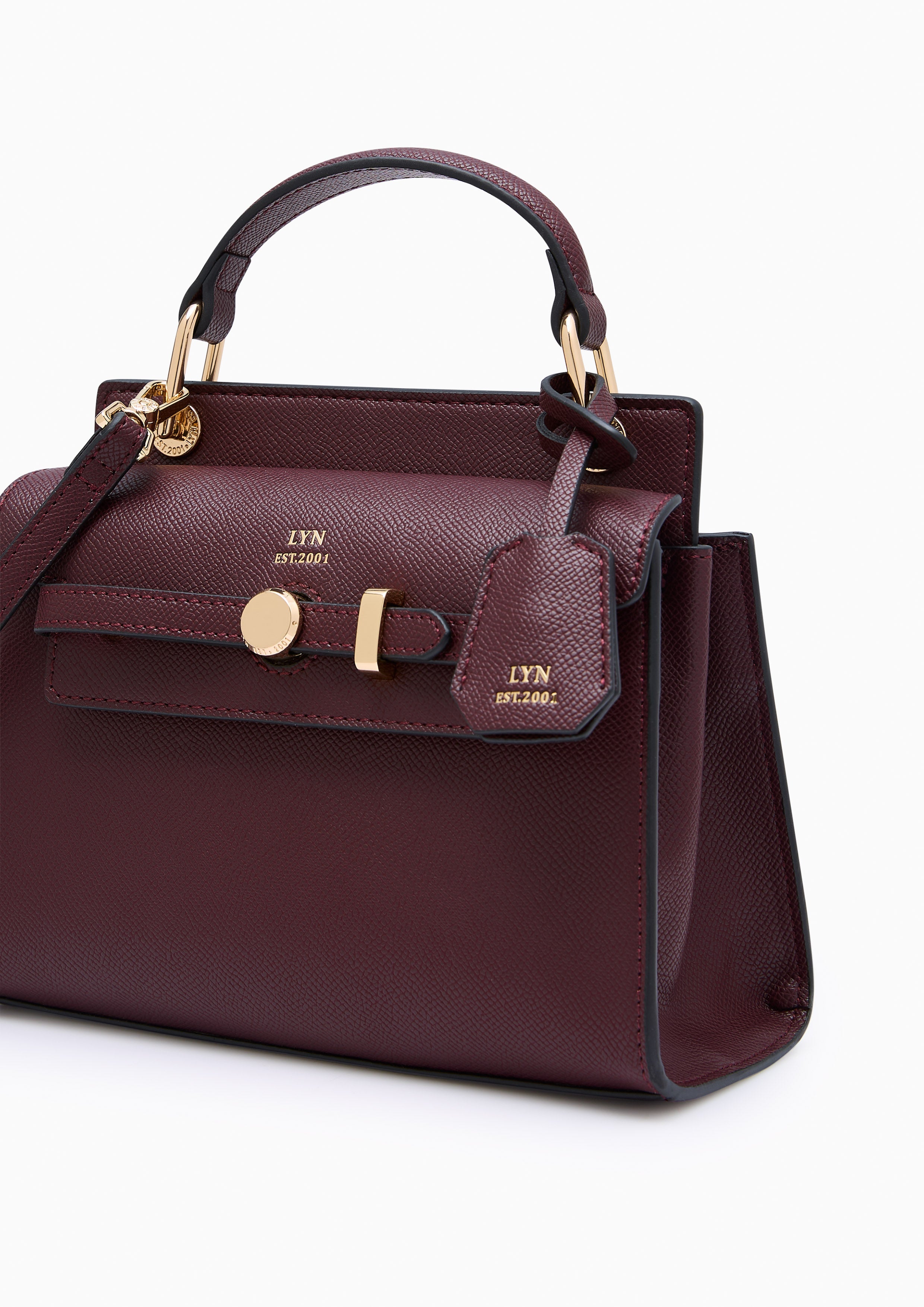 Anderson Top Handle S Handbag - Dark Red