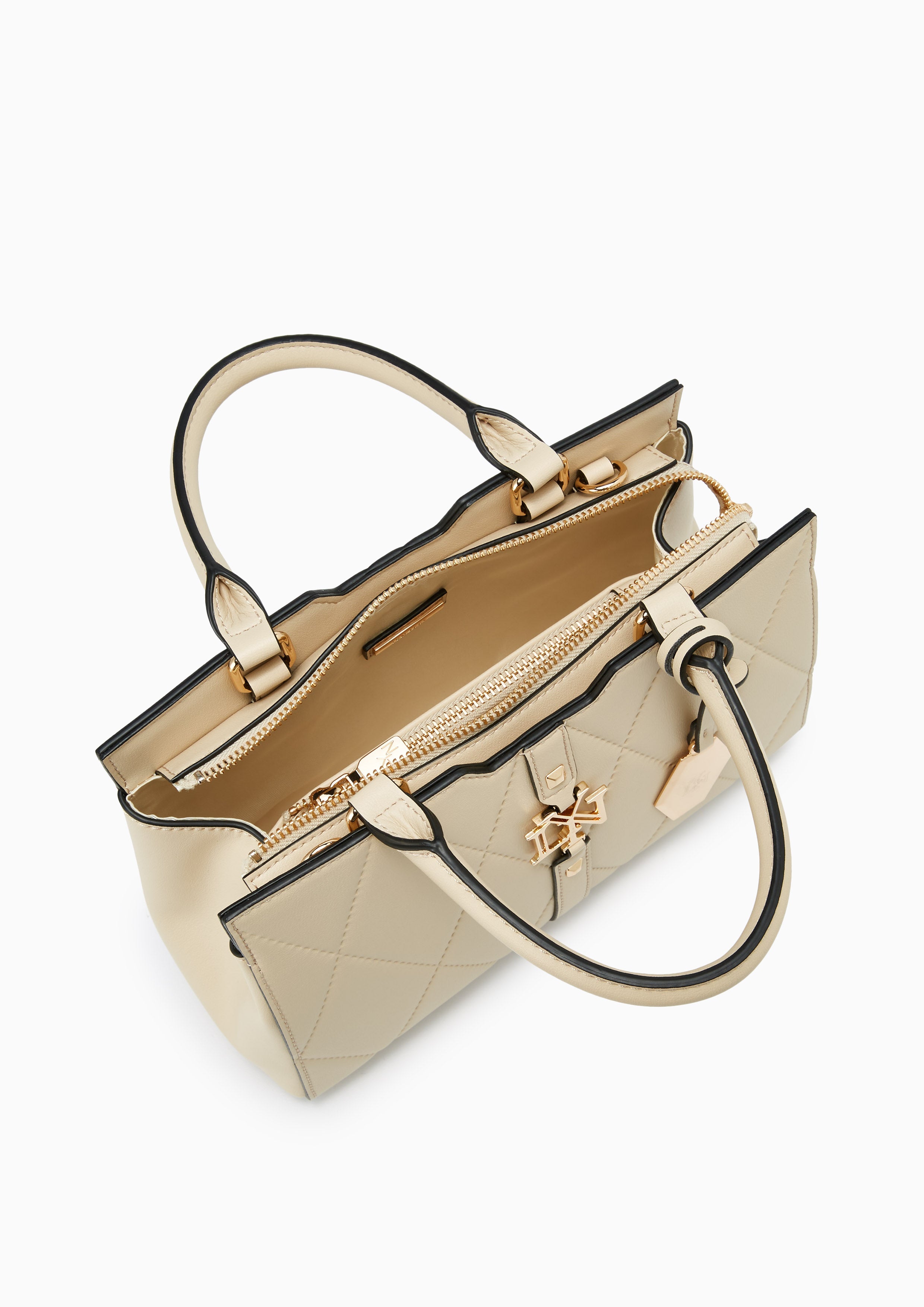 Galactiga Quilt M Handbag - Beige