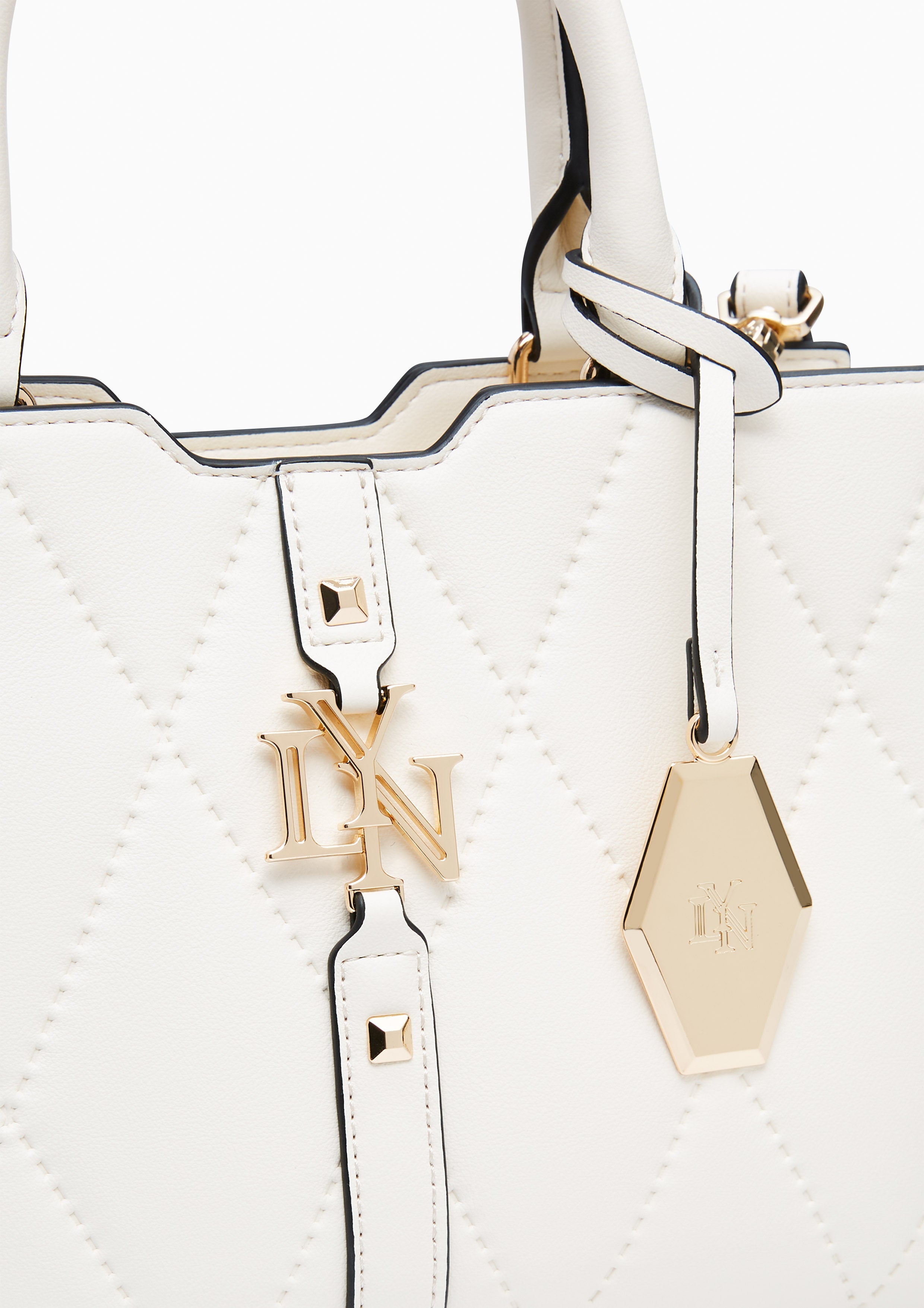 Galactiga Quilt M Crossbody Bag - Ivory