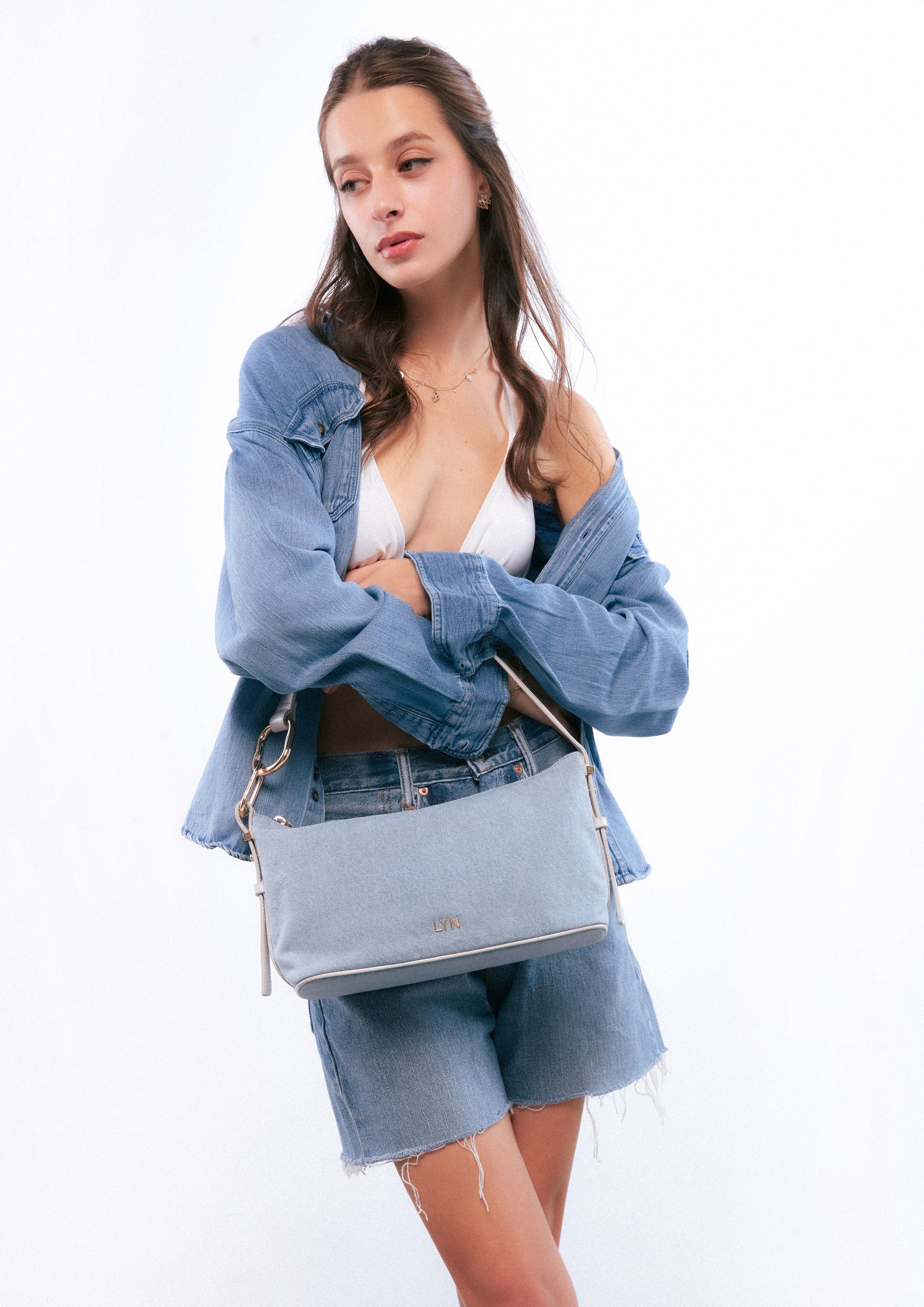 RENE DENIM M SHOULDER BAGS - LYN VN