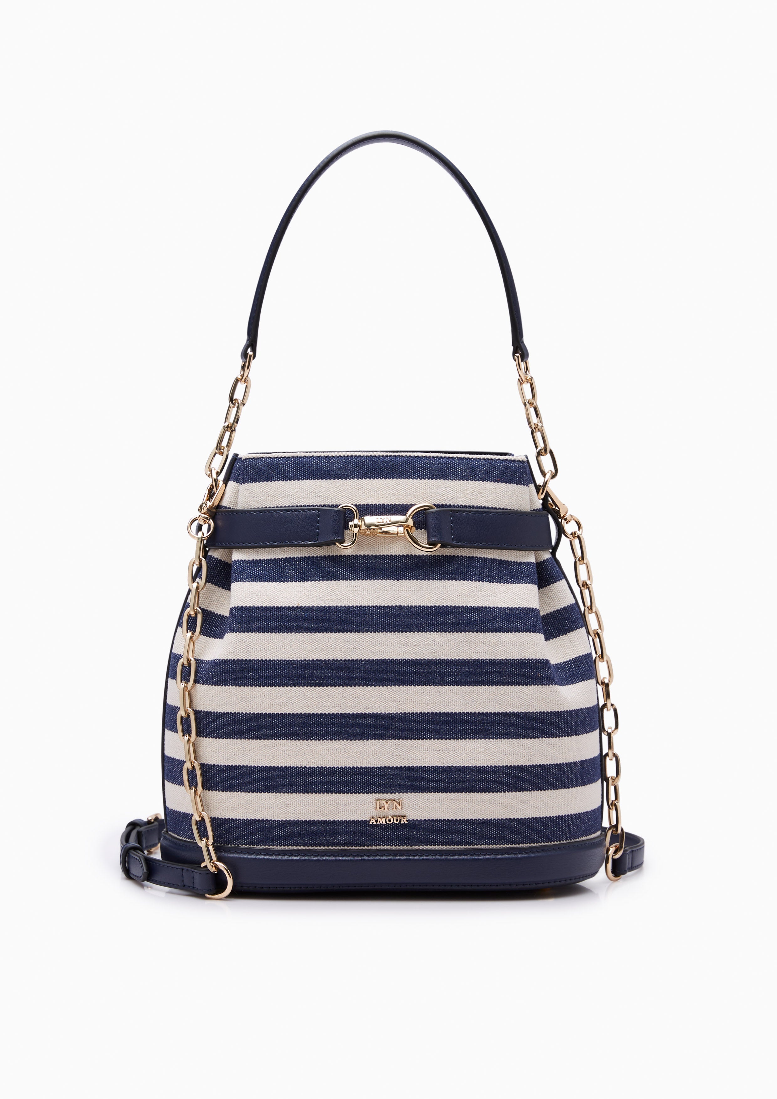 MARIA STRIPED S BUCKET BAGS - LYN VN