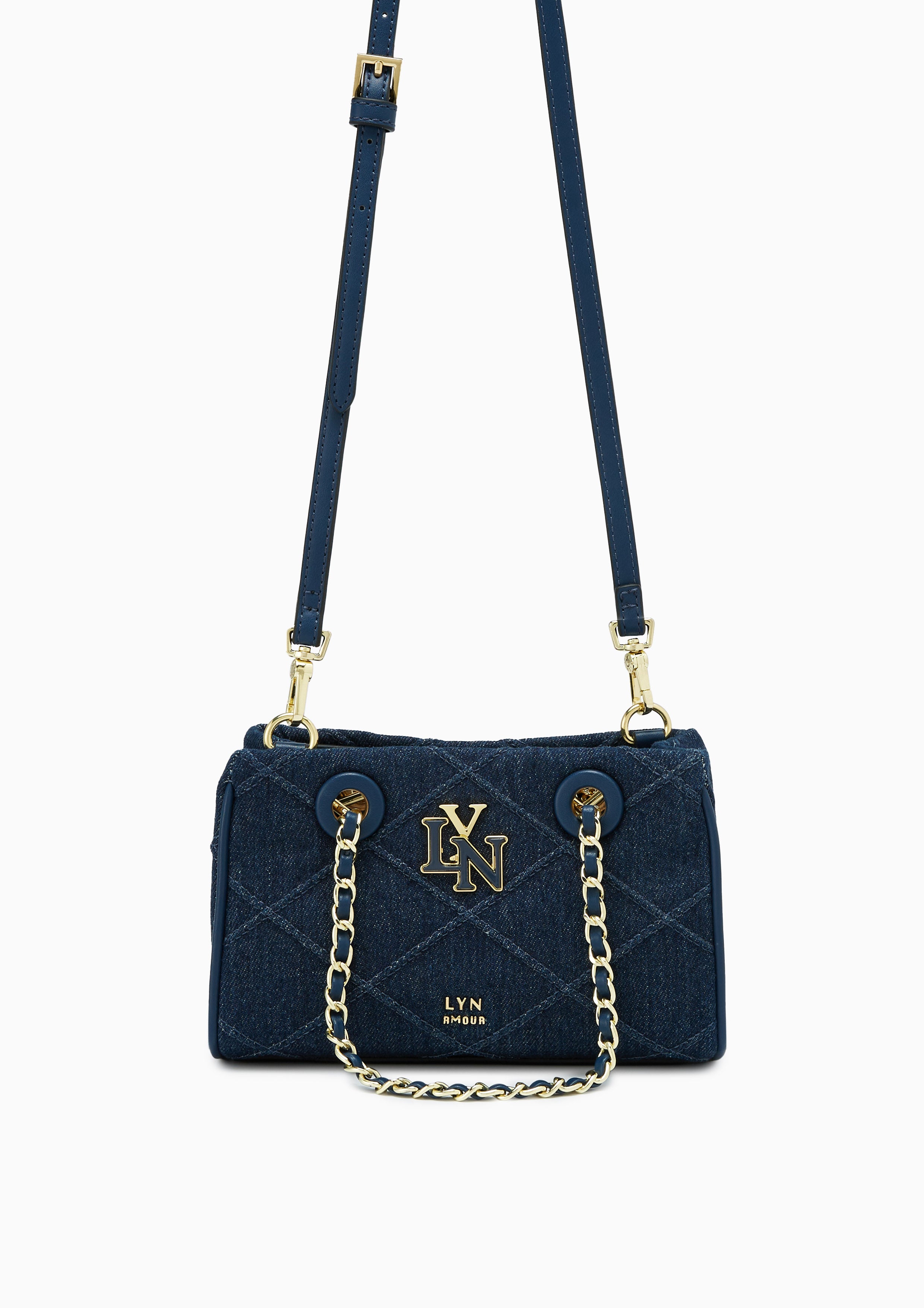 CAMILLE DENIM MINI SHOULDER BAGS - LYN VN