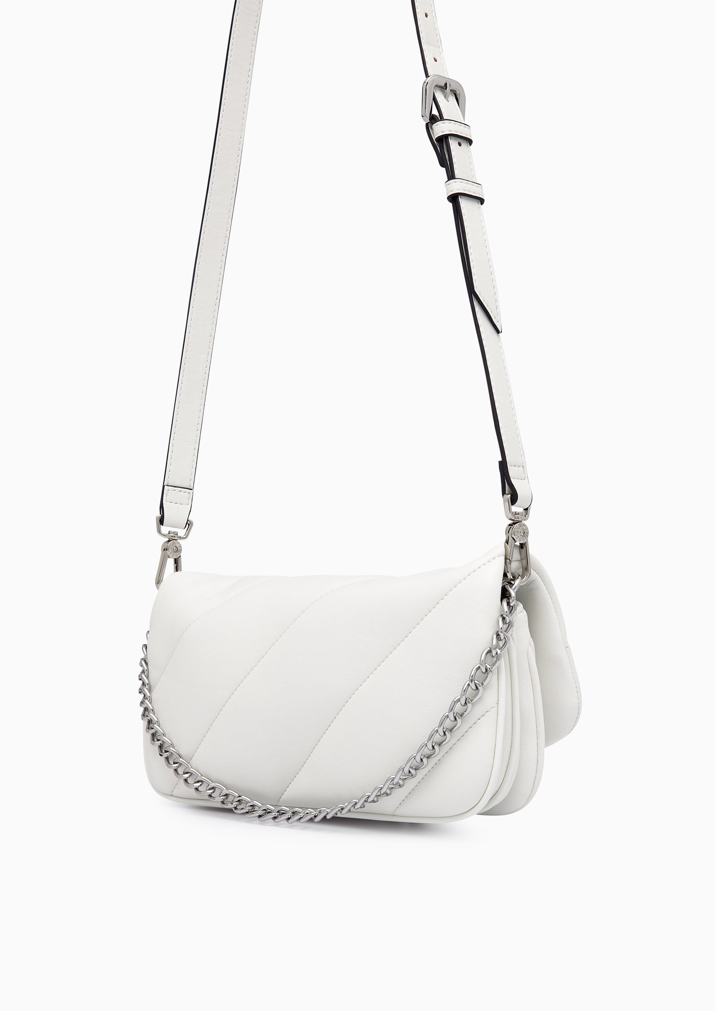 Amelia S Crossbody Bag - White