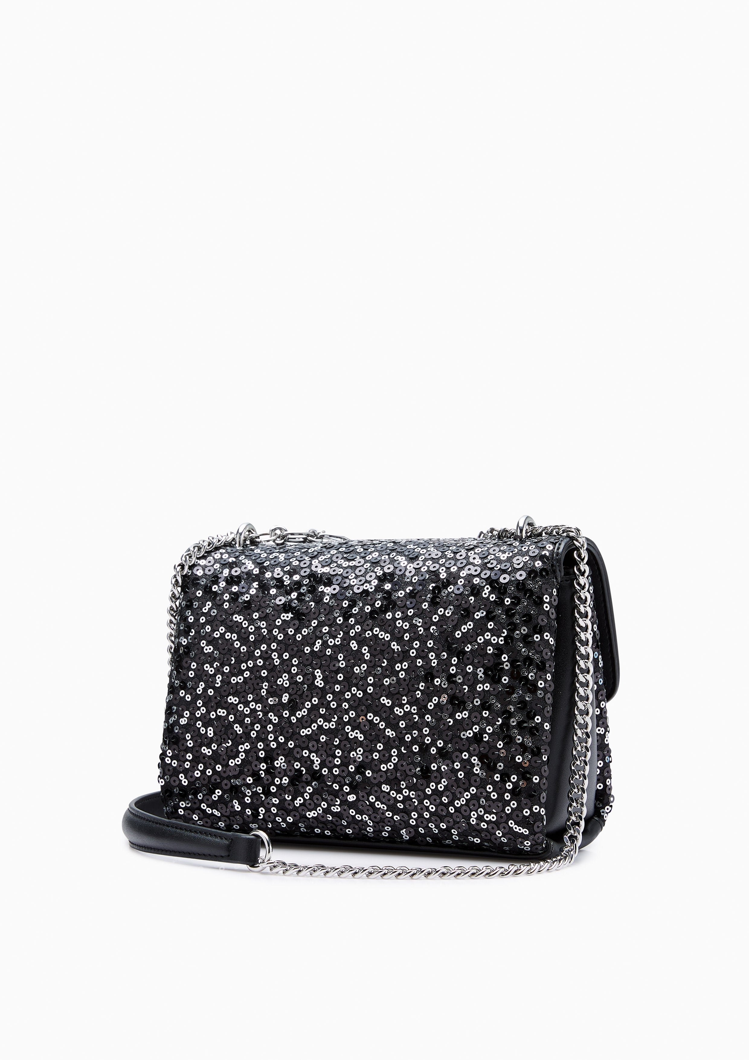 Serena Ii Sequin Crossbody Bag - Black