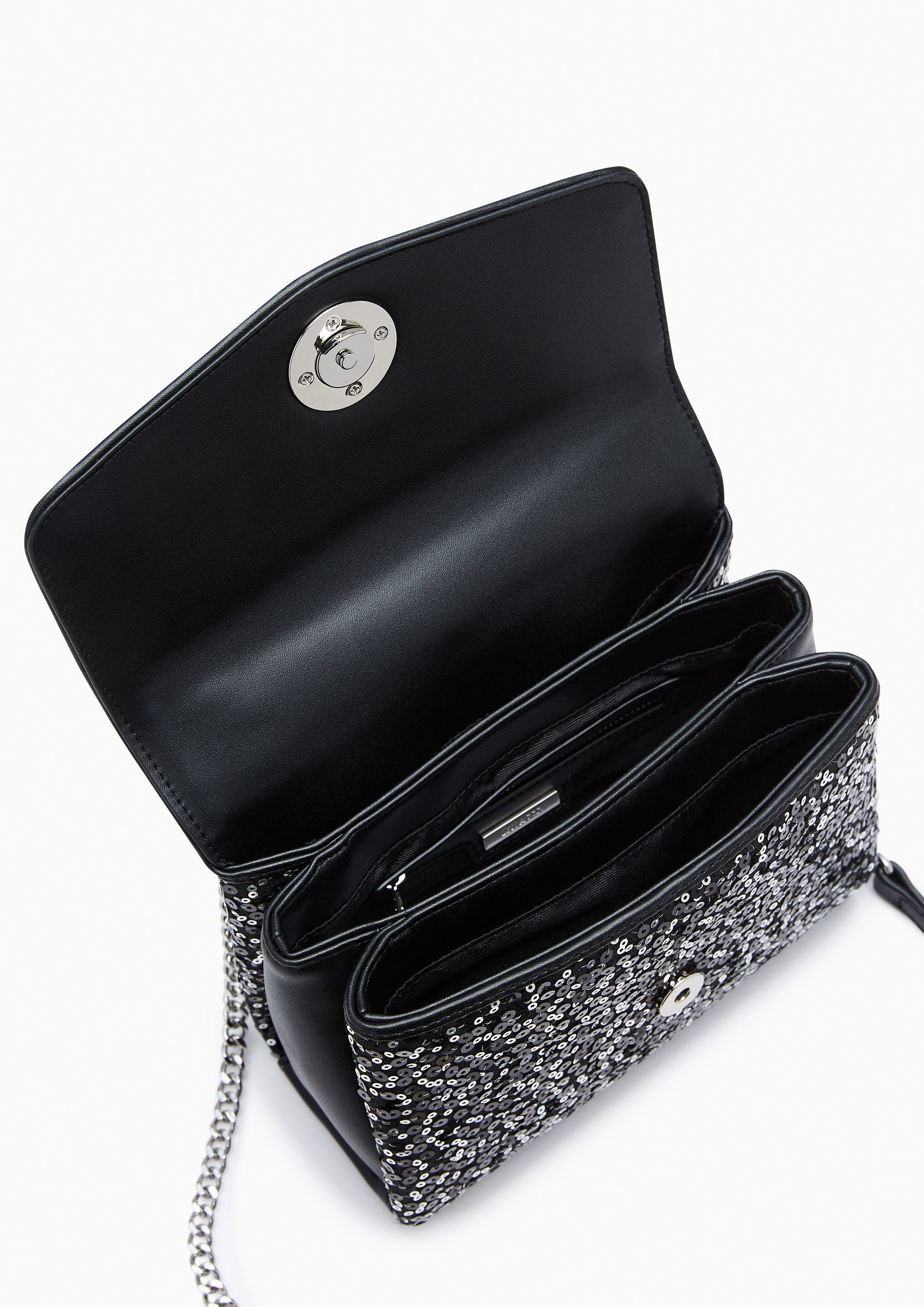 Serena Ii Sequin Crossbody Bag - Black