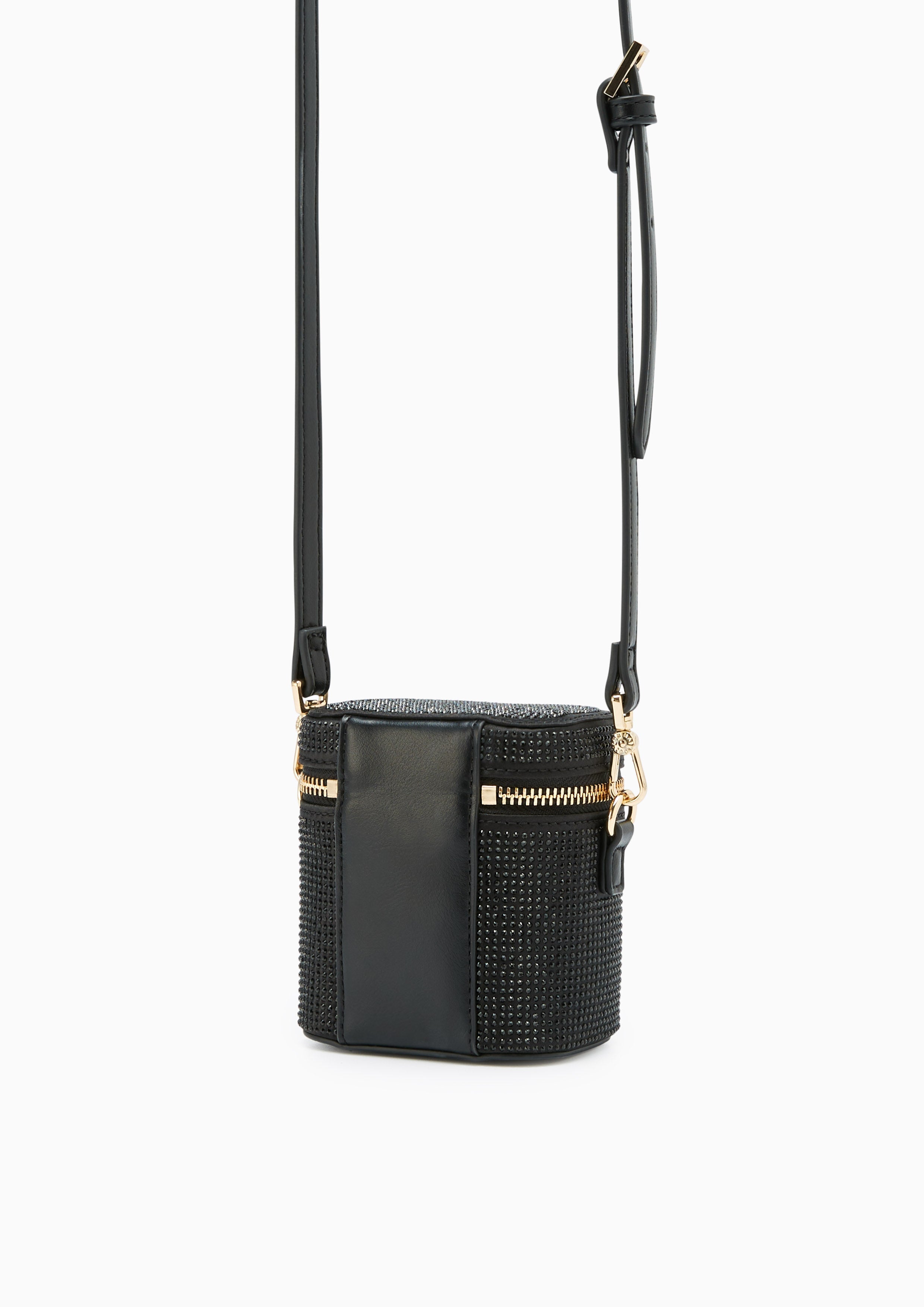 Gracelyn Diamond  Crossbody Bag - Black