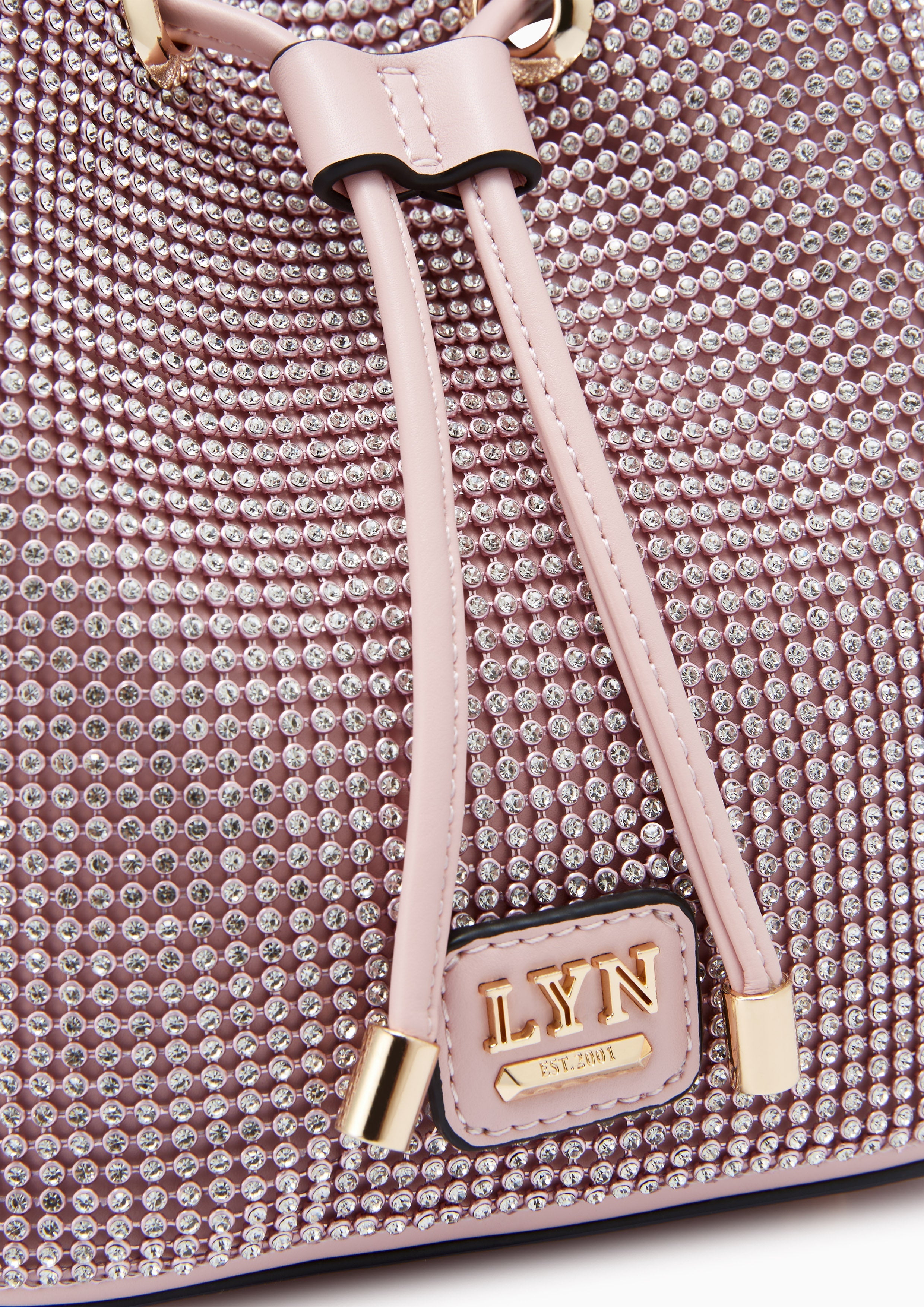 Gareth Crystal  S Bucket Bag - Pink Variation 2