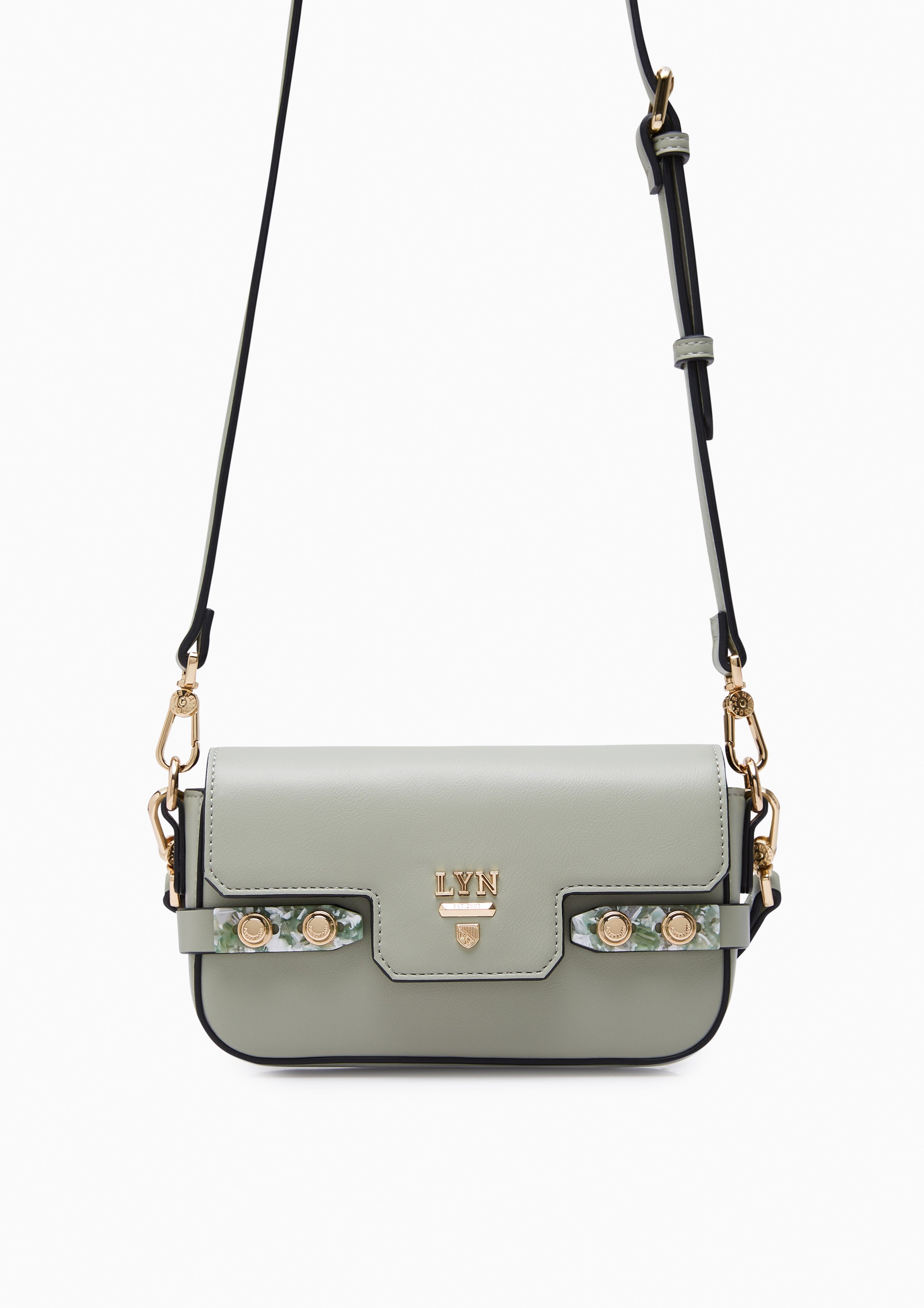 FINENESS MARBLE MINI CROSS CROSSBODY BAGS - LYN VN