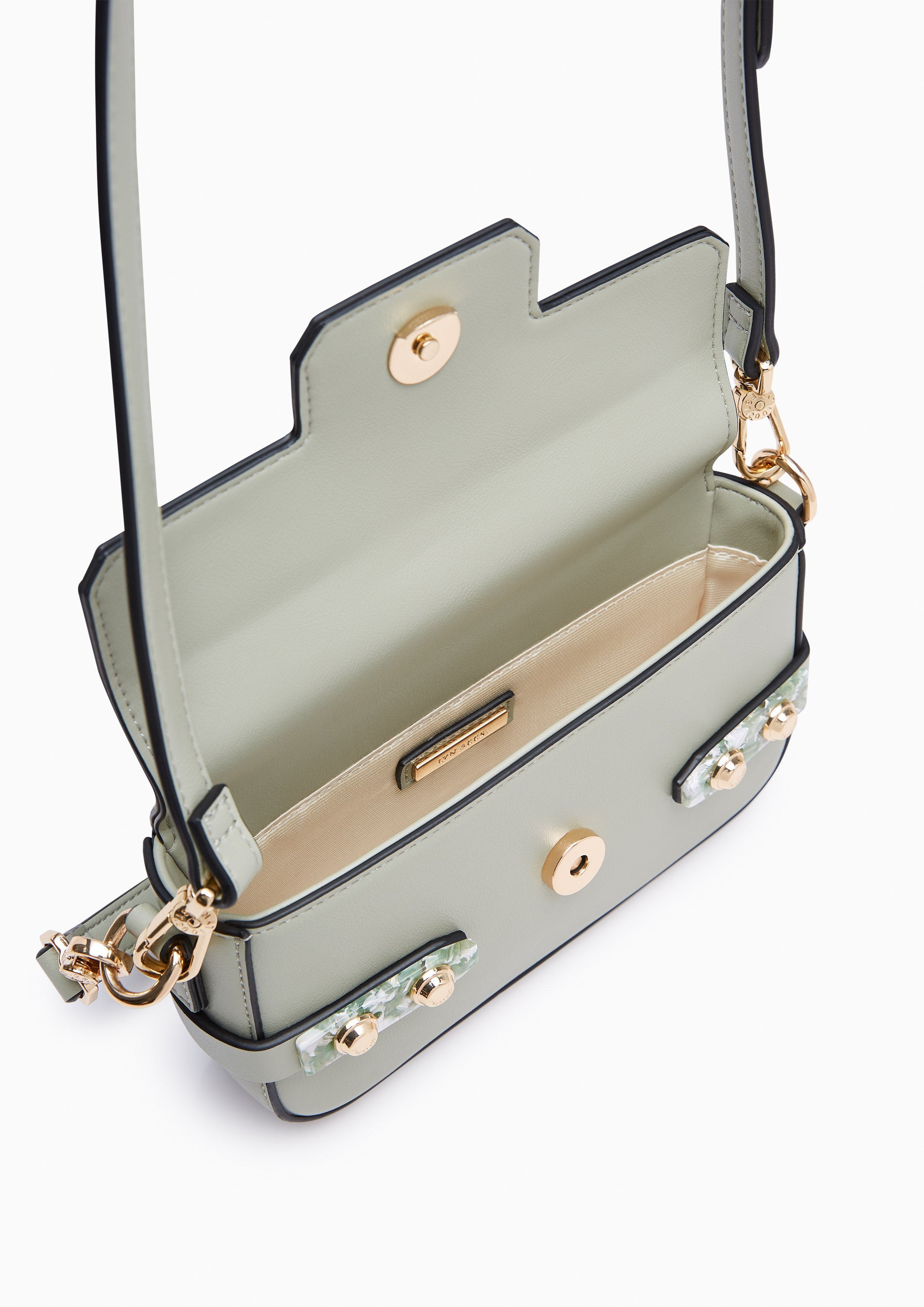 FINENESS MARBLE MINI CROSS CROSSBODY BAGS - LYN VN