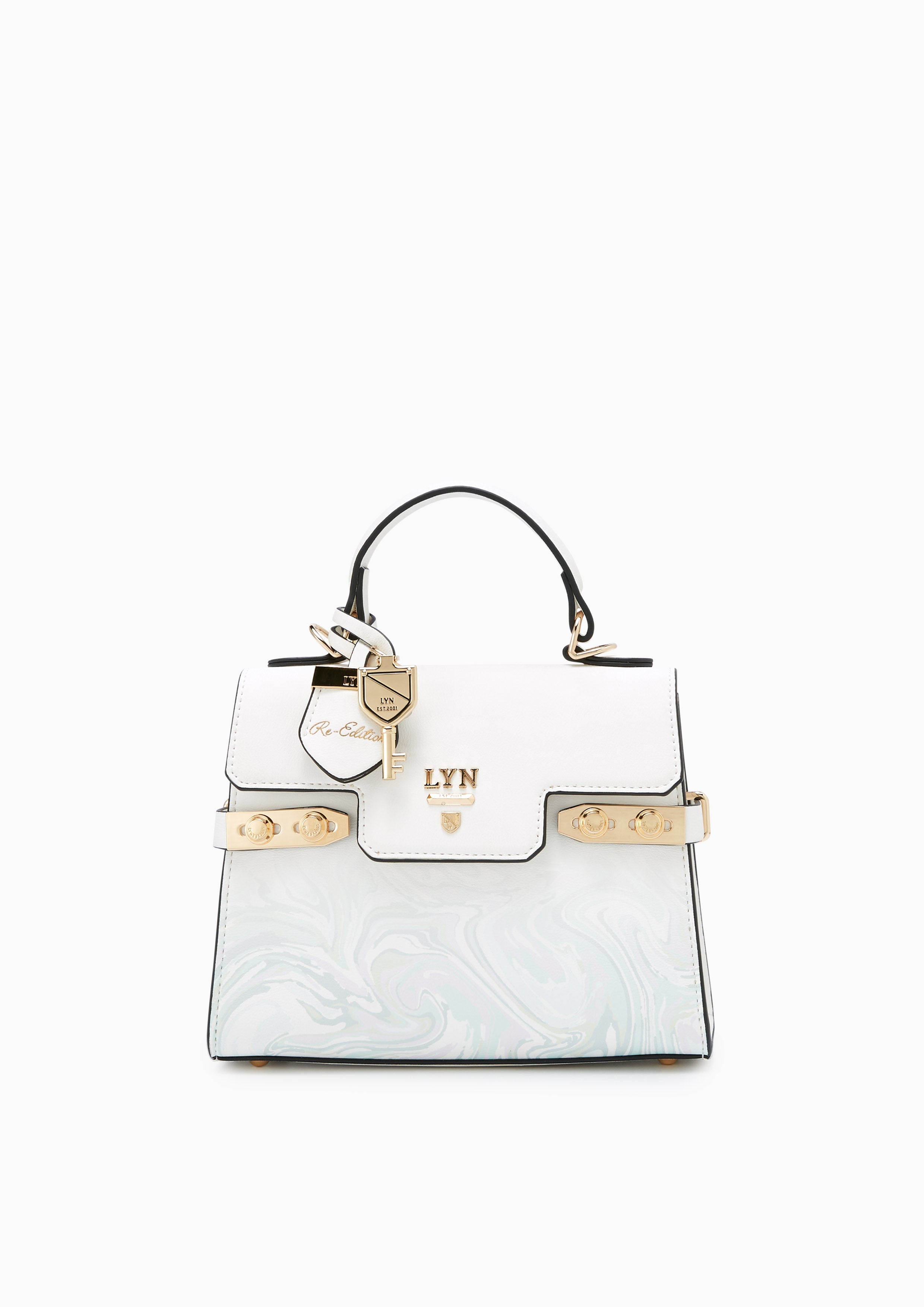 RE-EDIT MARBLE TOP HANDLE S HANDBAGS - LYN VN