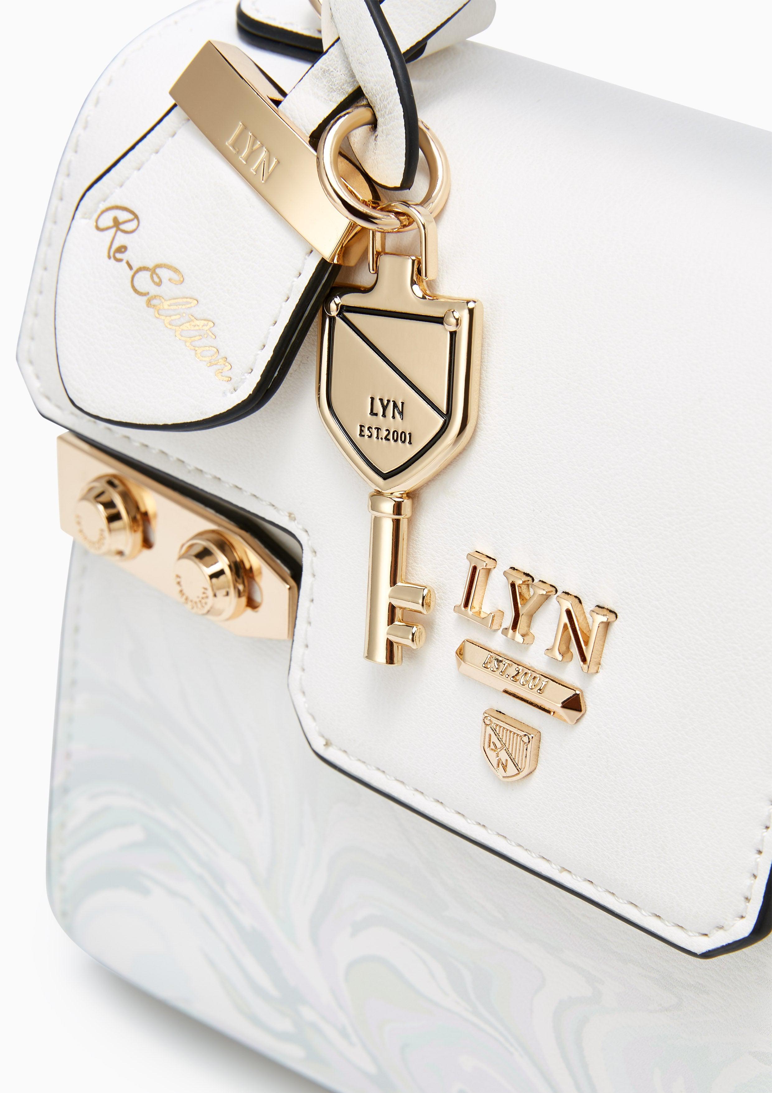 RE-EDIT MARBLE TOP HANDLE S HANDBAGS - LYN VN