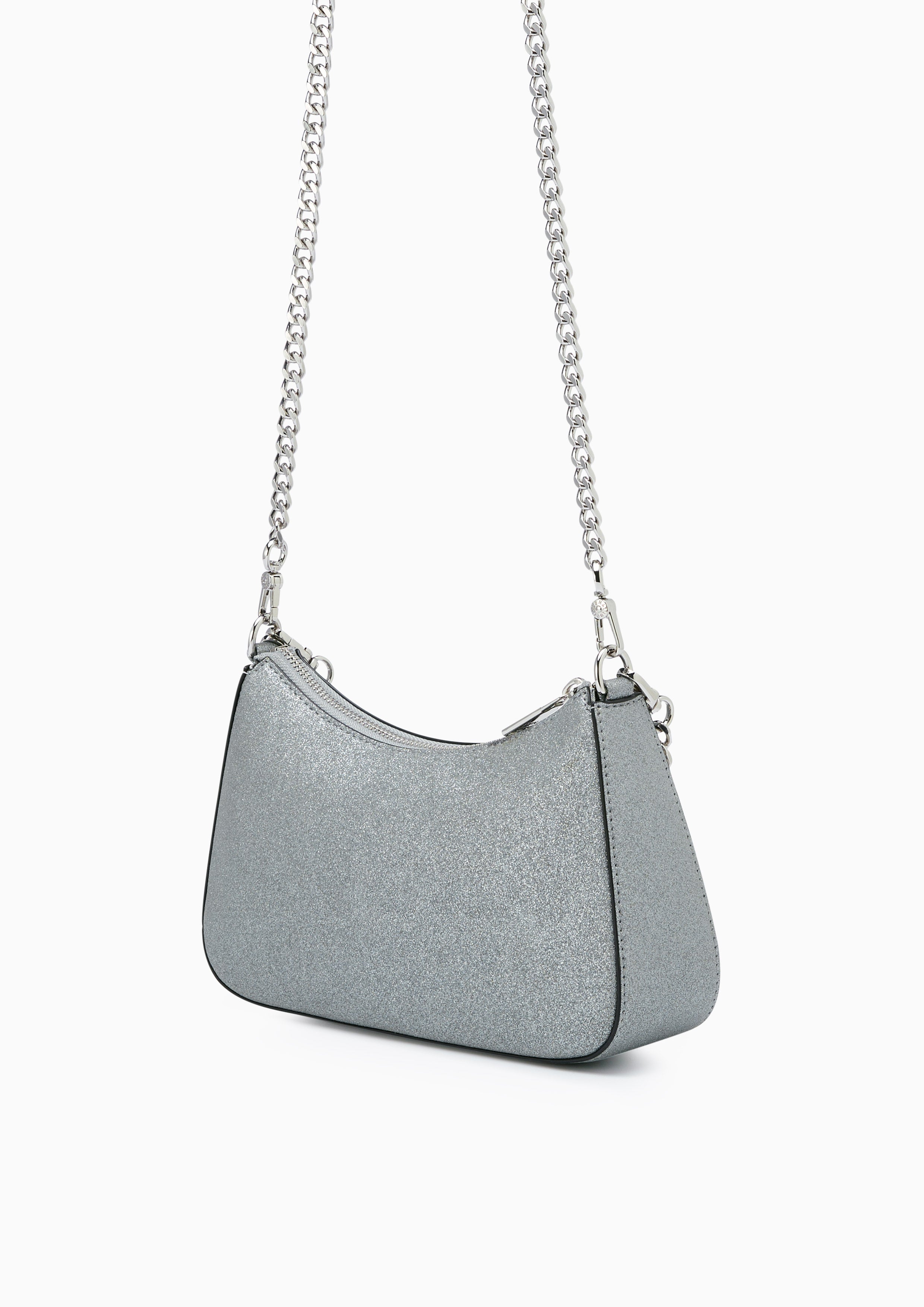 Tricia Granite S Shoulder Bag - Silver