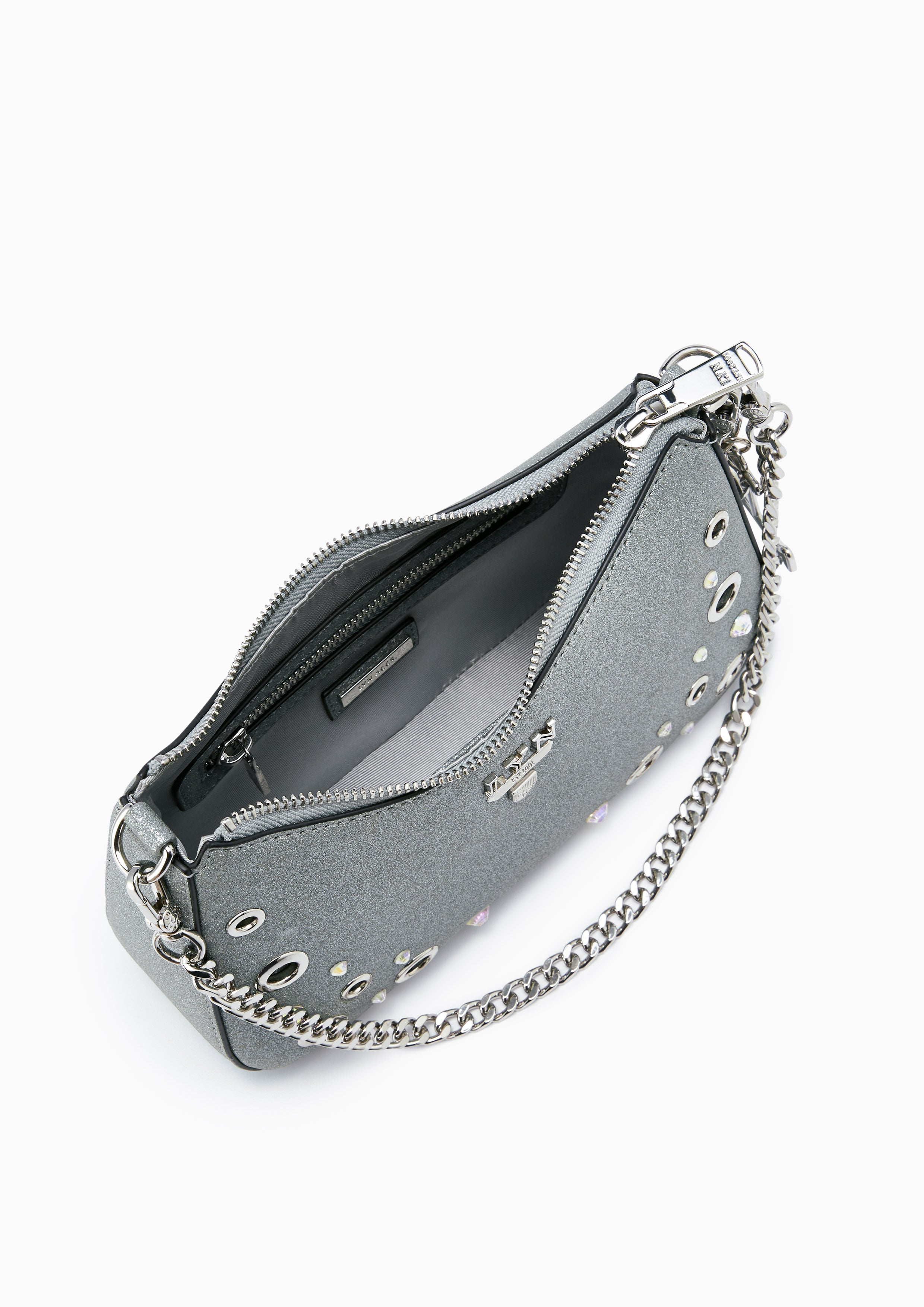 Tricia Granite S Shoulder Bag - Silver