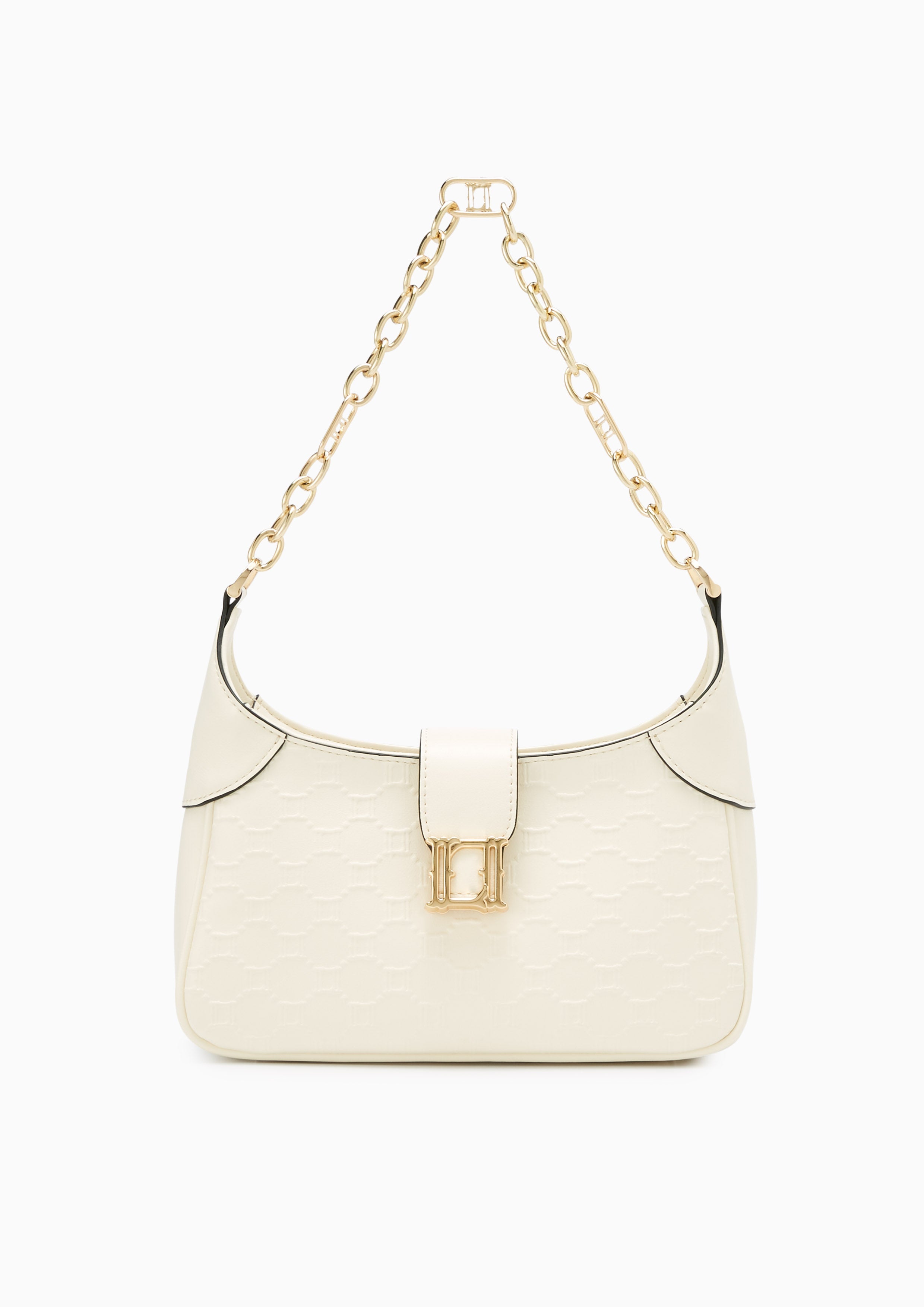 Letitia Embossed S Shoulder Bags - Ivory