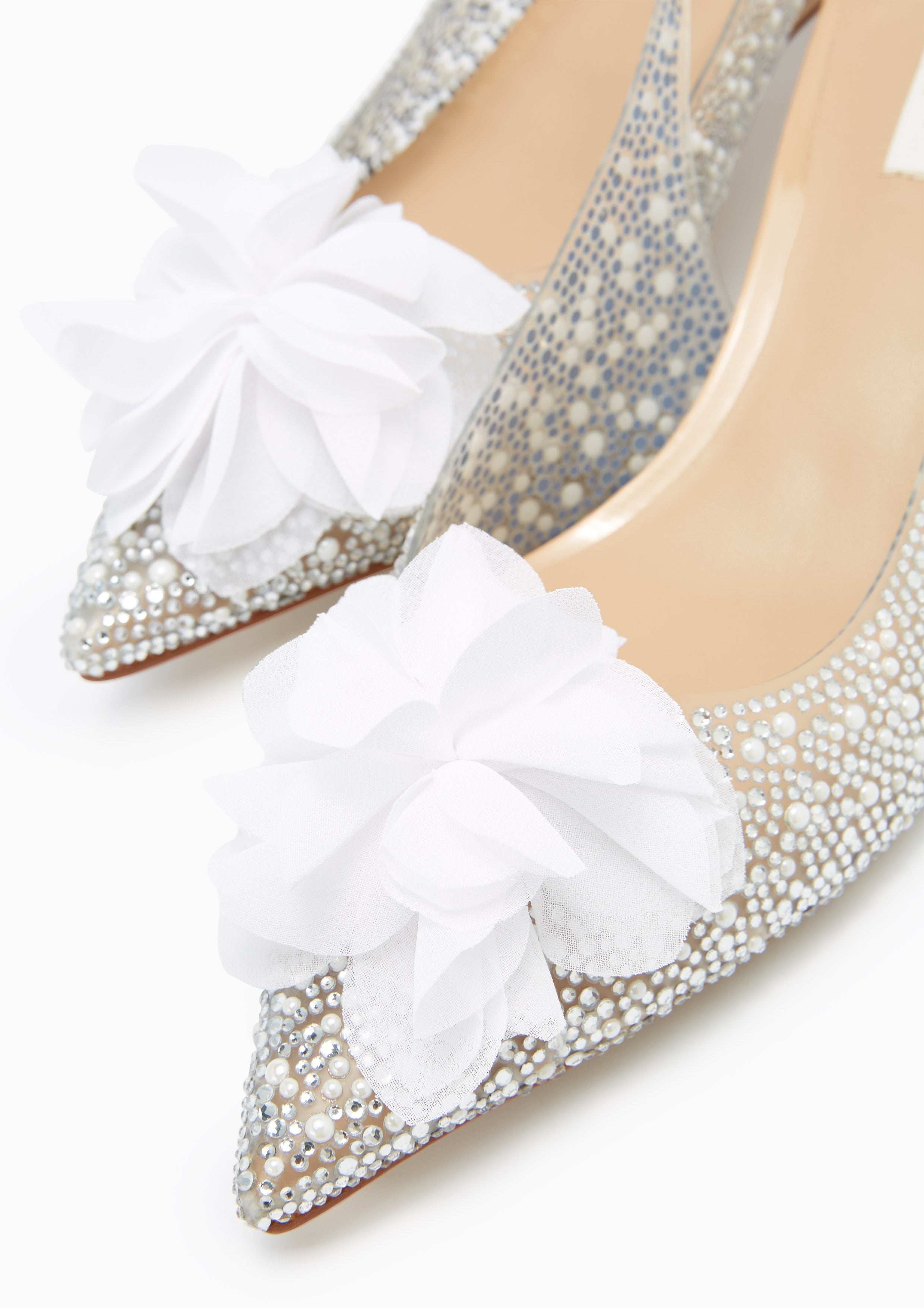 Barbie Pearl Heels - White