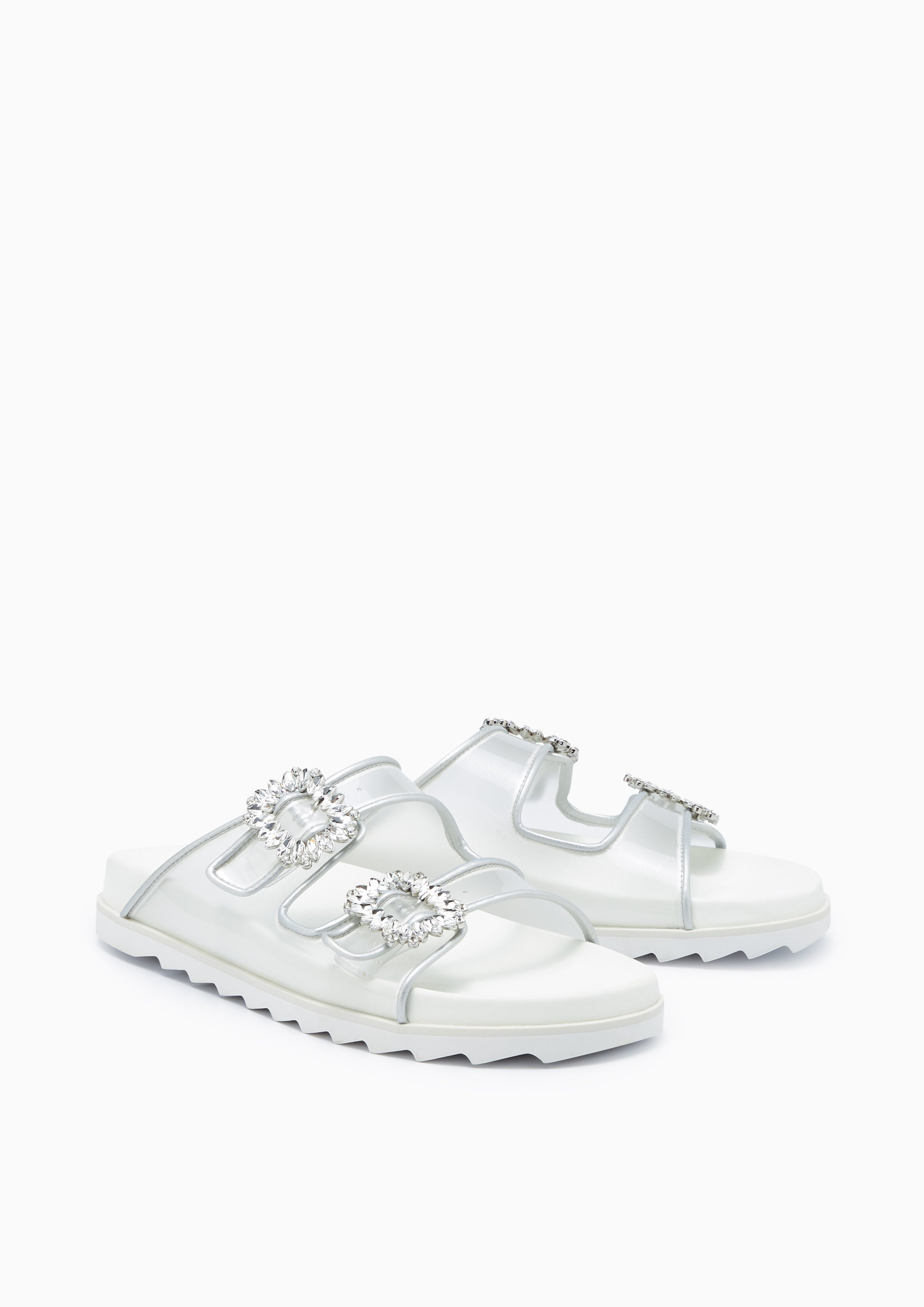 Veeni Glitz Flats And Sandals - Silver