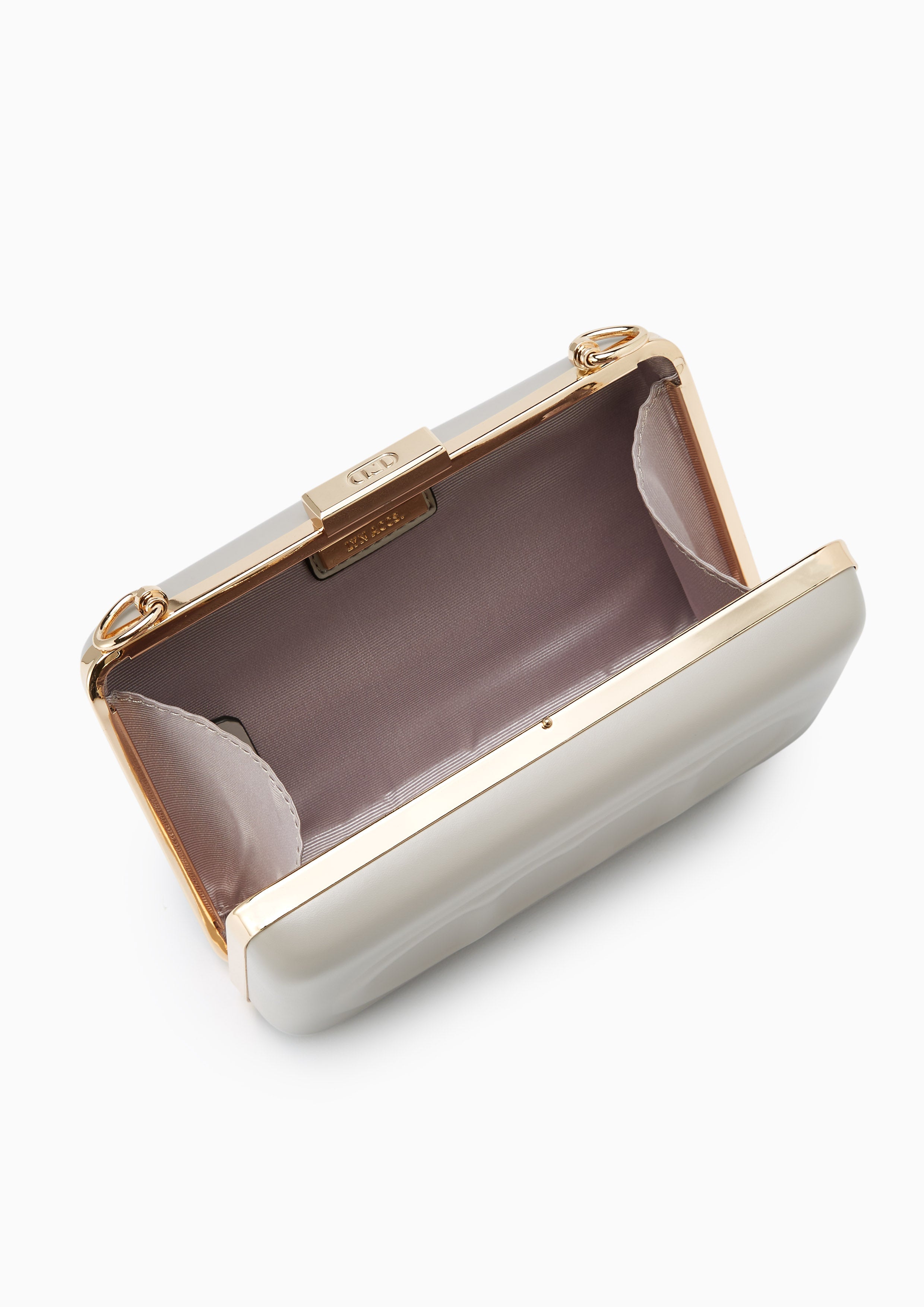 Barney Clutch With Chain  - Taupe