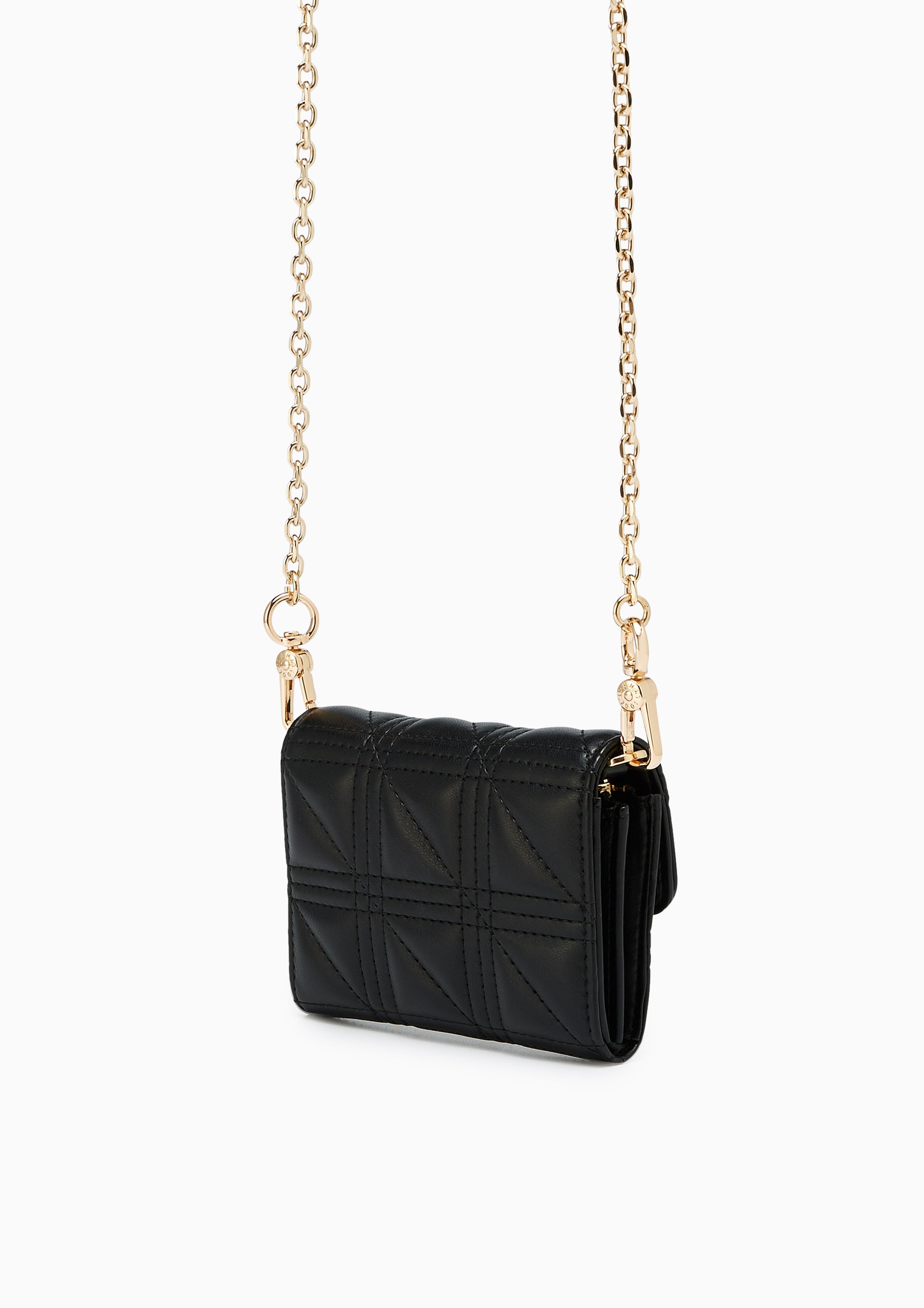 Aurelia Long Wallets On Chain - Black