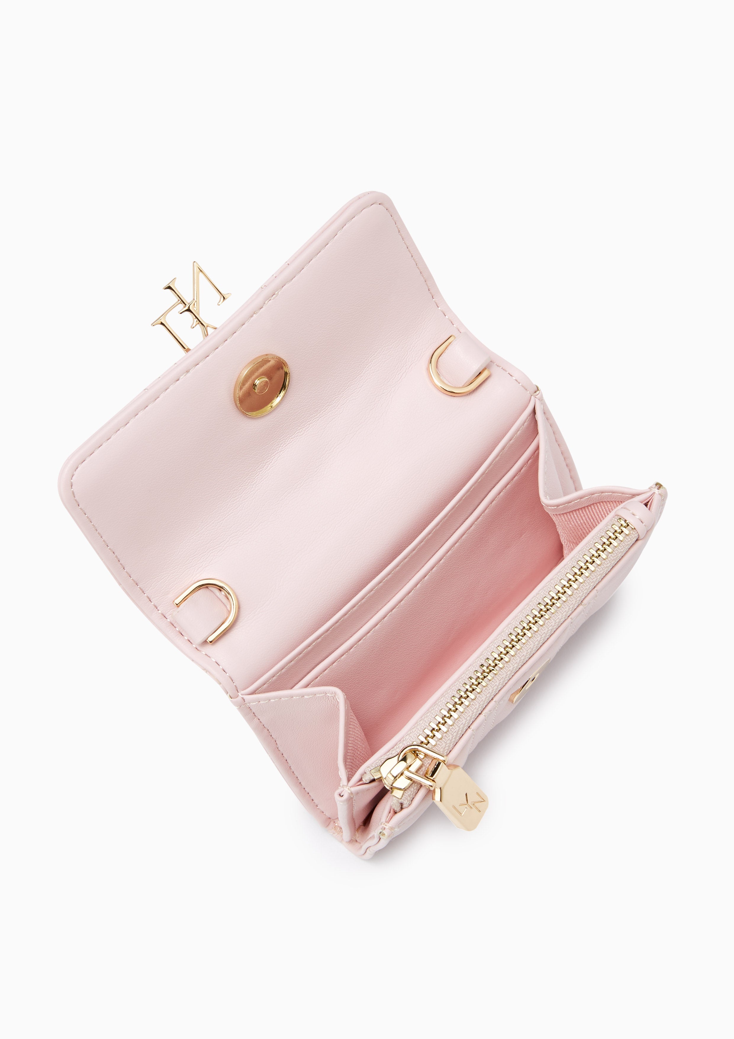 Aurelia Long Wallets On Chain - Pink