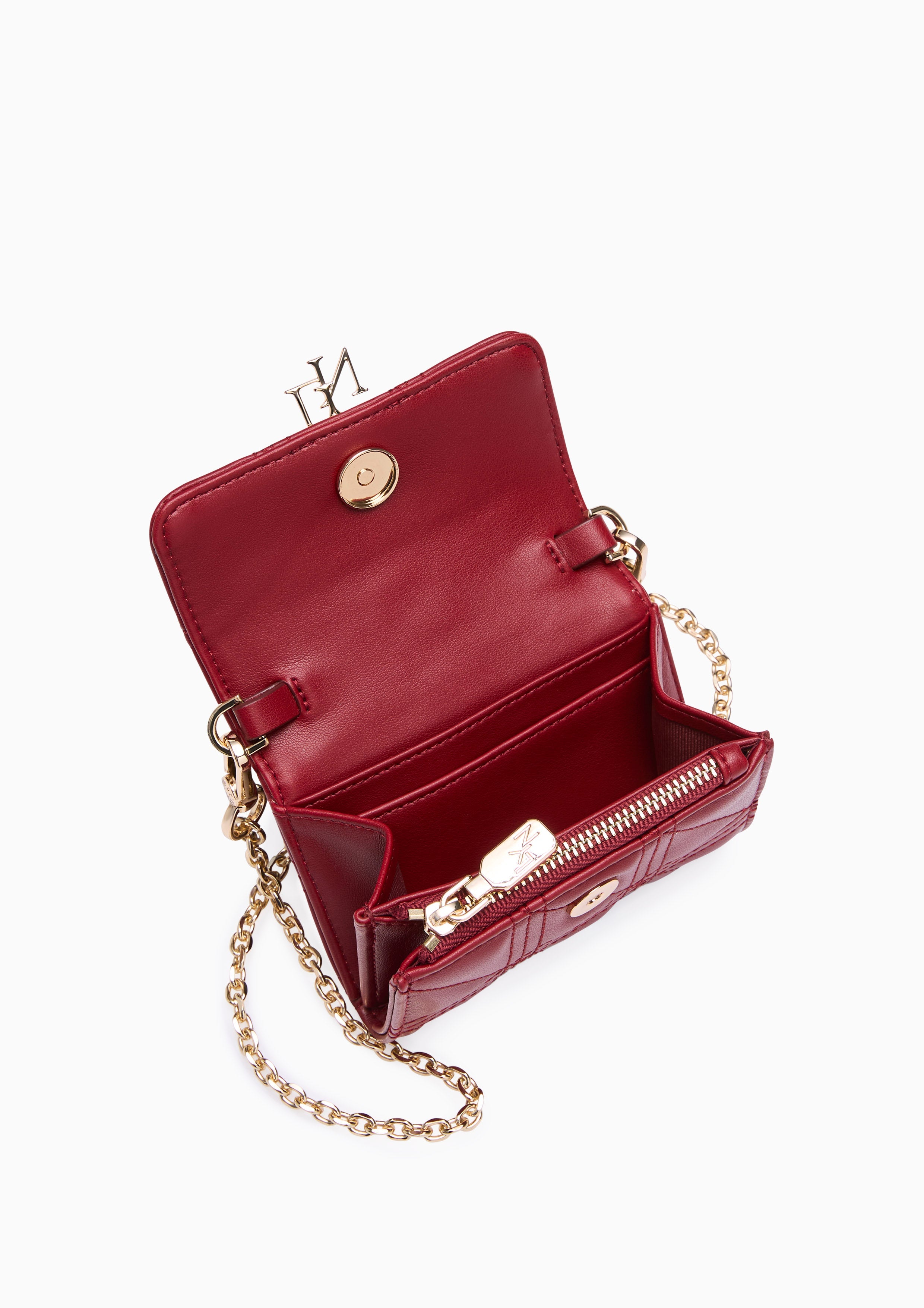 Aurelia Wallet On Chain - Dark Red