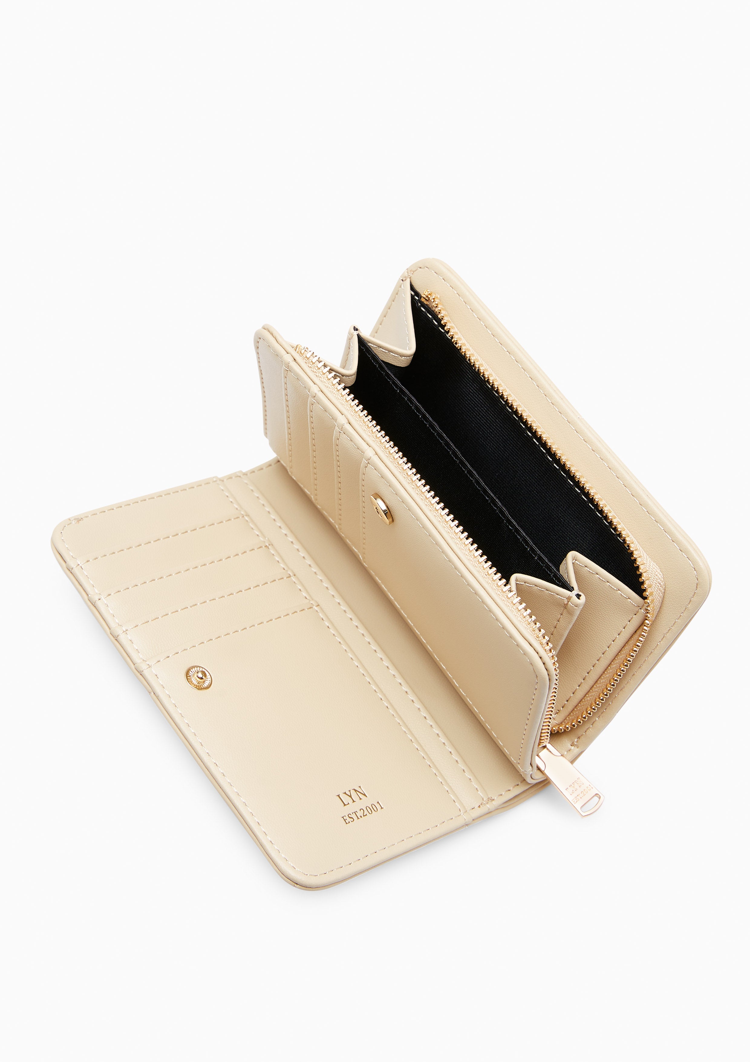 Amelia Short Wallet - Beige