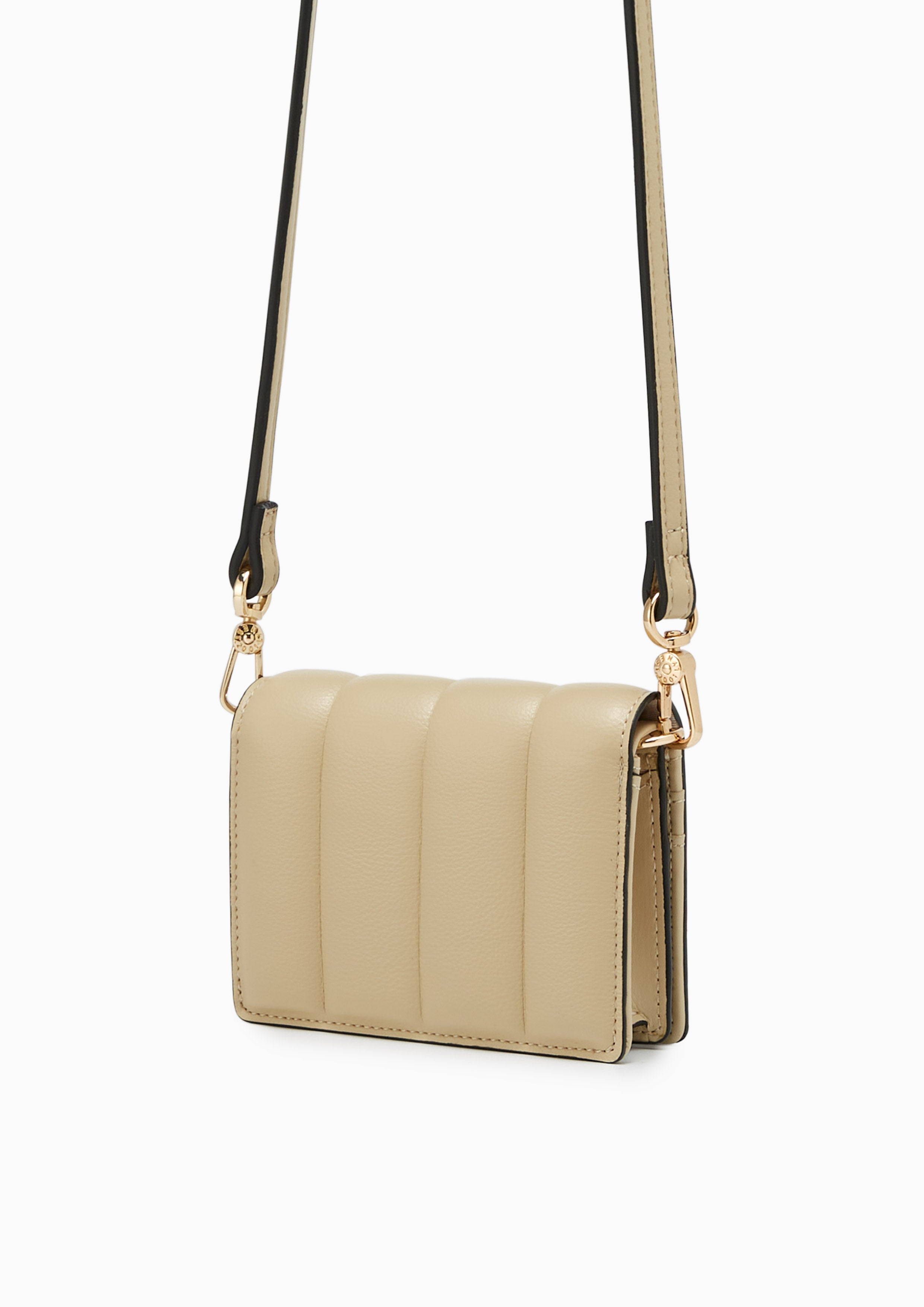 New Patti Short Wallet On Chain - Beige