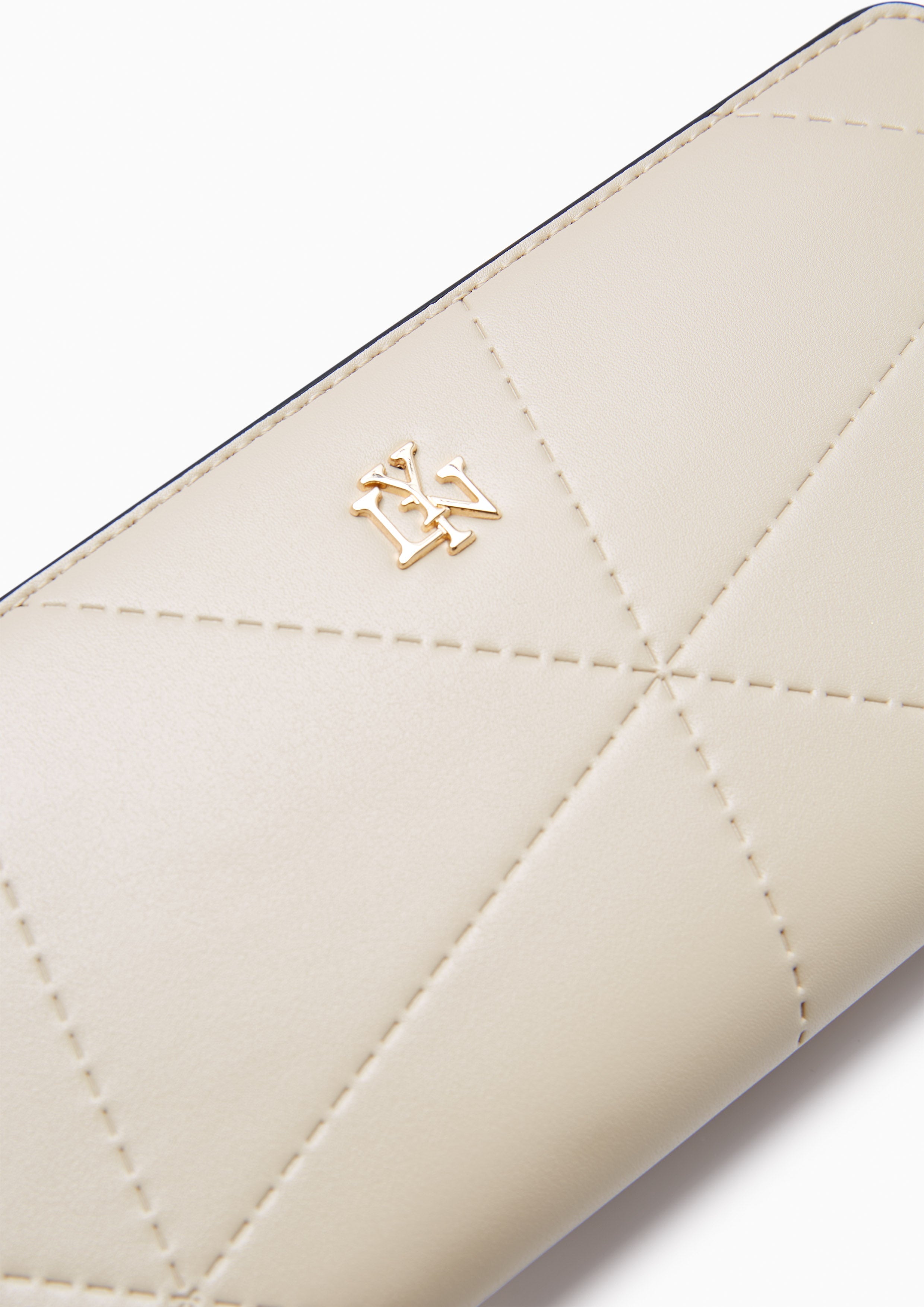 Prisma Zip Long Wallet - Beige