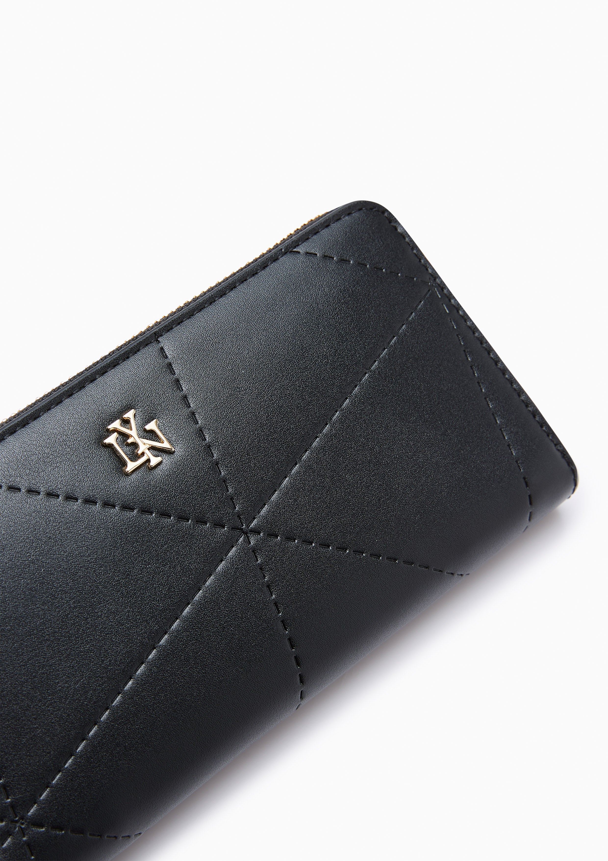 Prisma Zip Long Wallet - Black