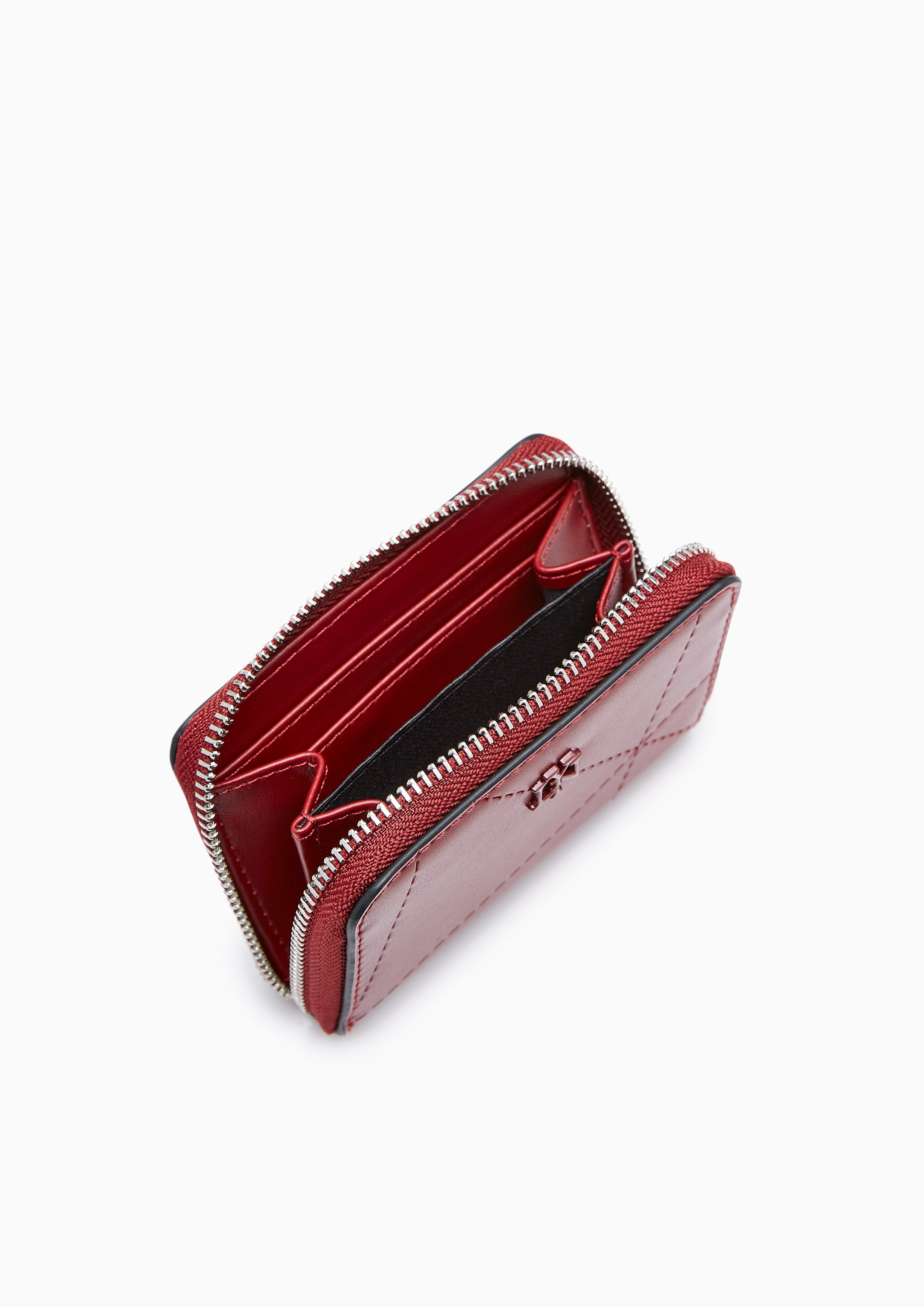 Prisma Zip Short Wallet - Red