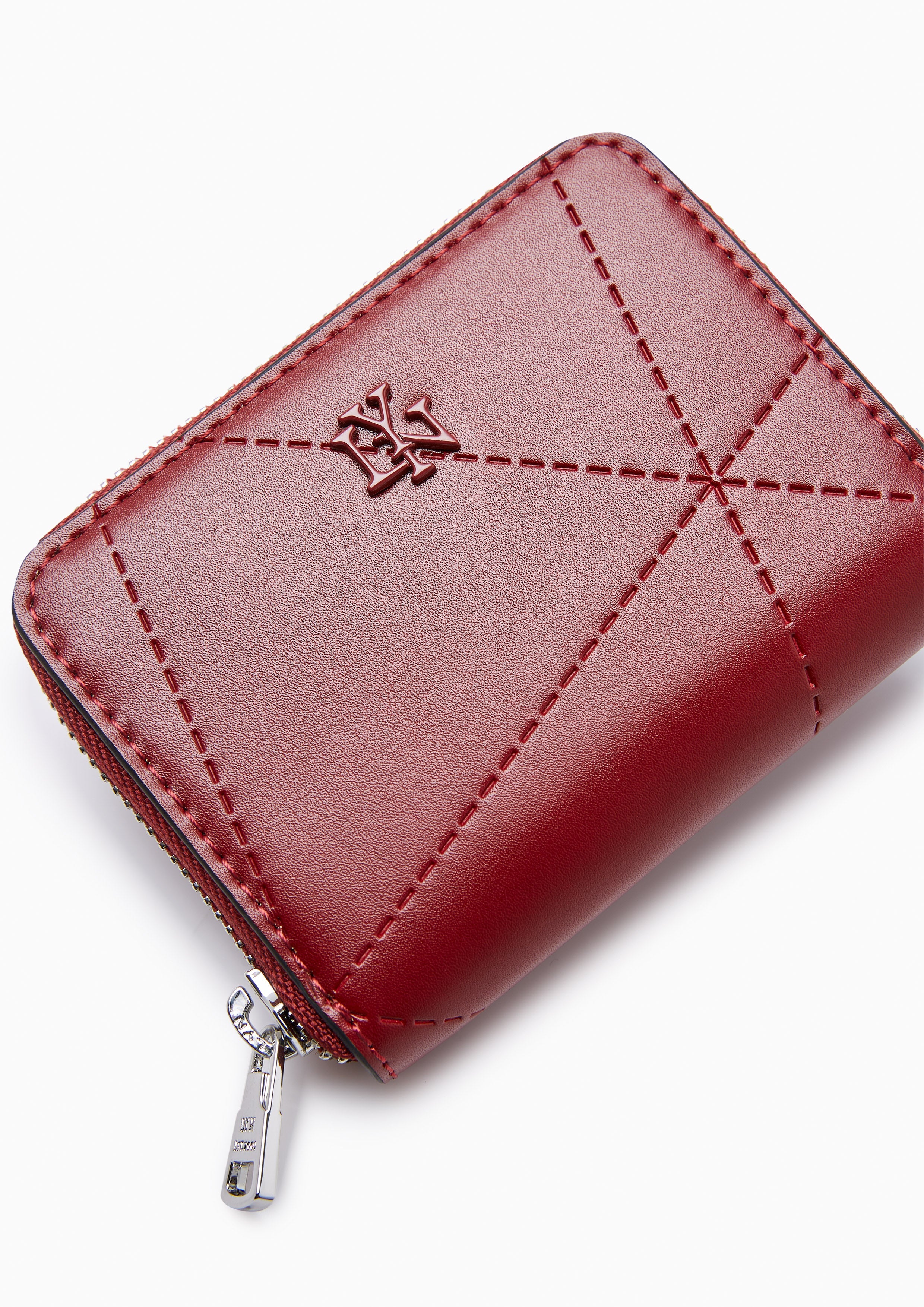 Prisma Zip Short Wallet - Red