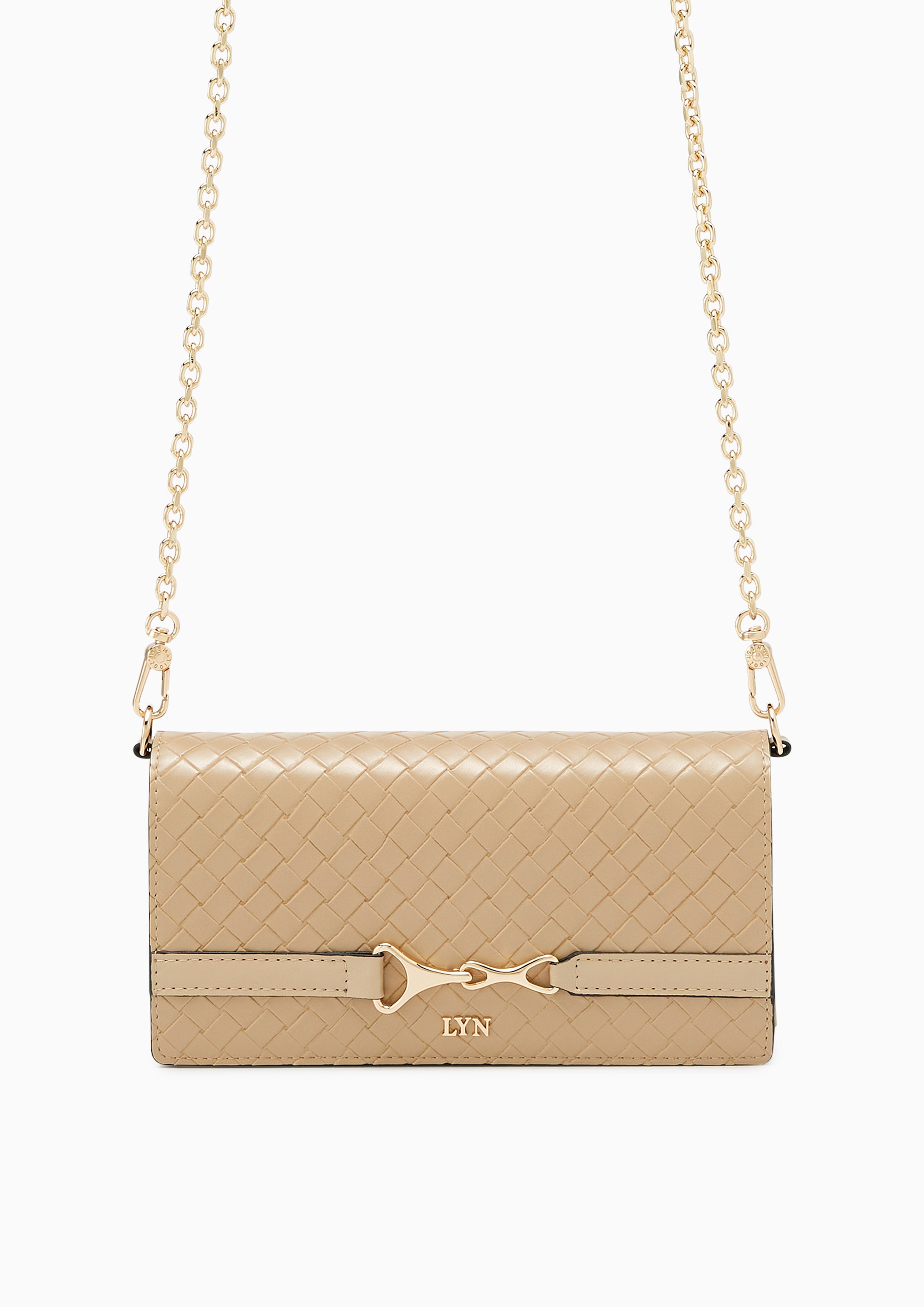 Celestia Long Wallets On Chain - Beige