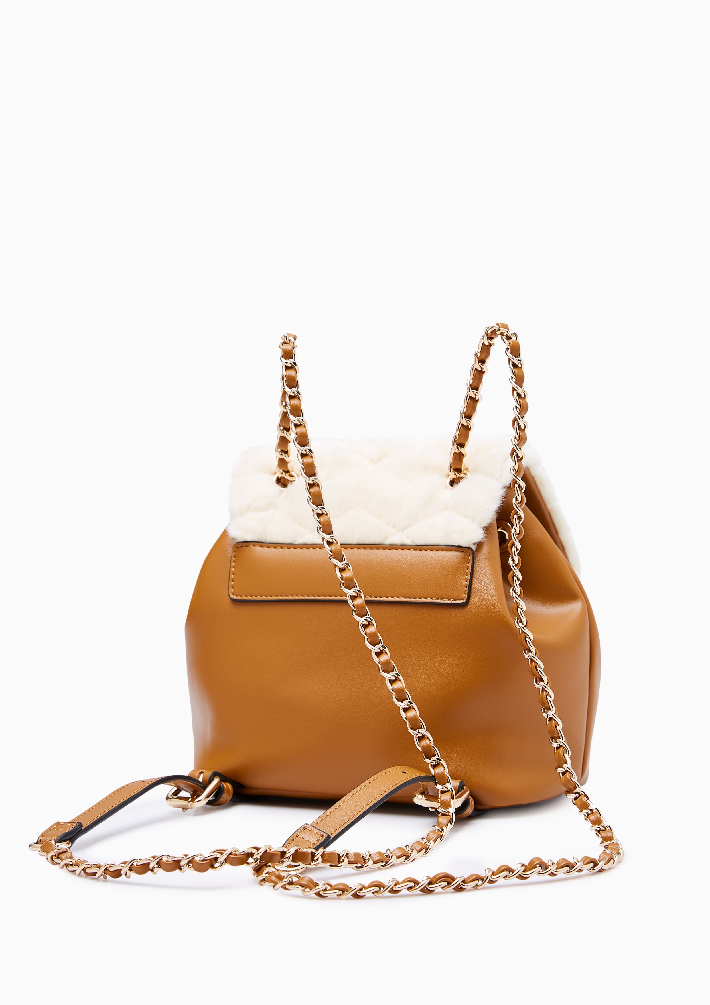 Abbey Fur Infinite Mini Backpack - Tan