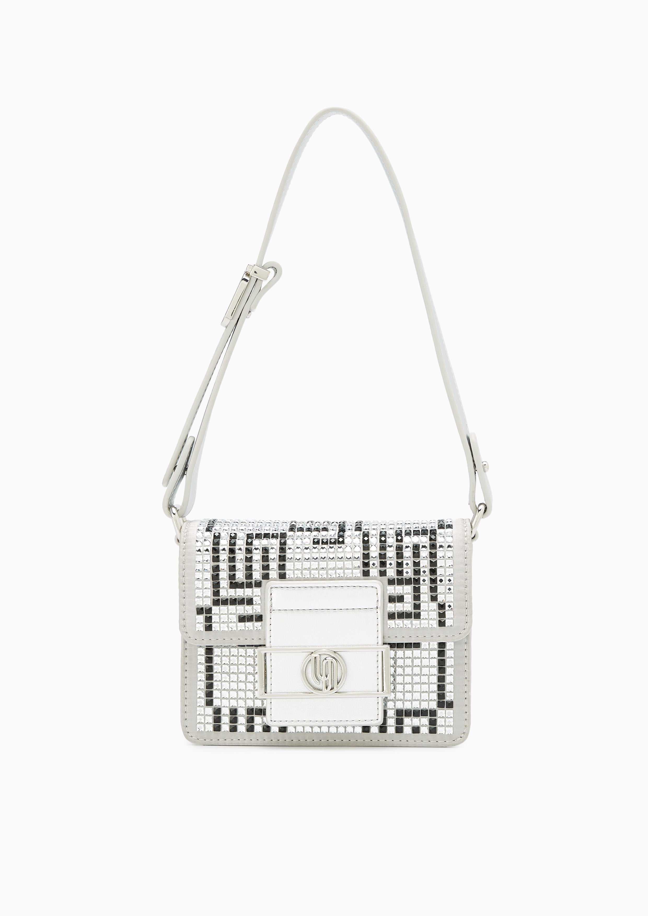 Galaxia Infinite Mini Flap Crossbody Bag - Silver