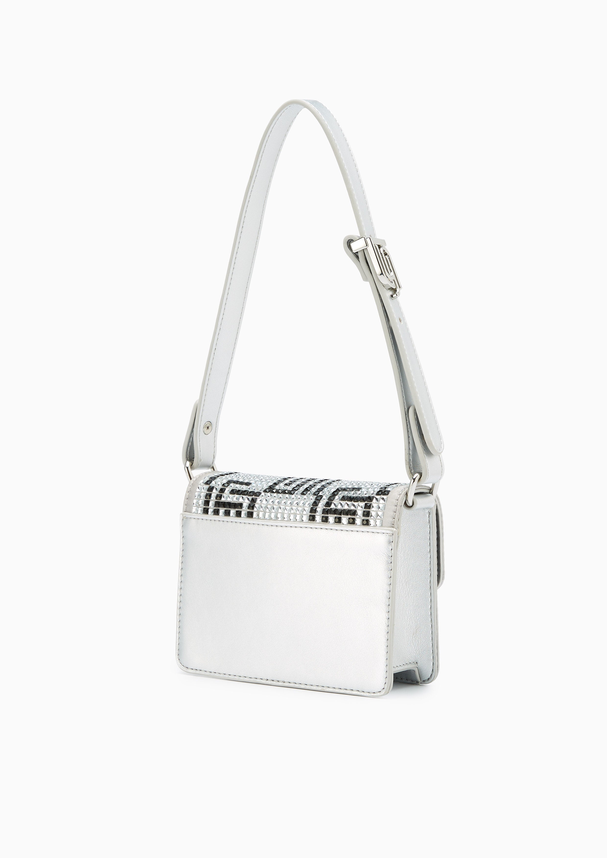 Galaxia Infinite Mini Flap Crossbody Bag - Silver