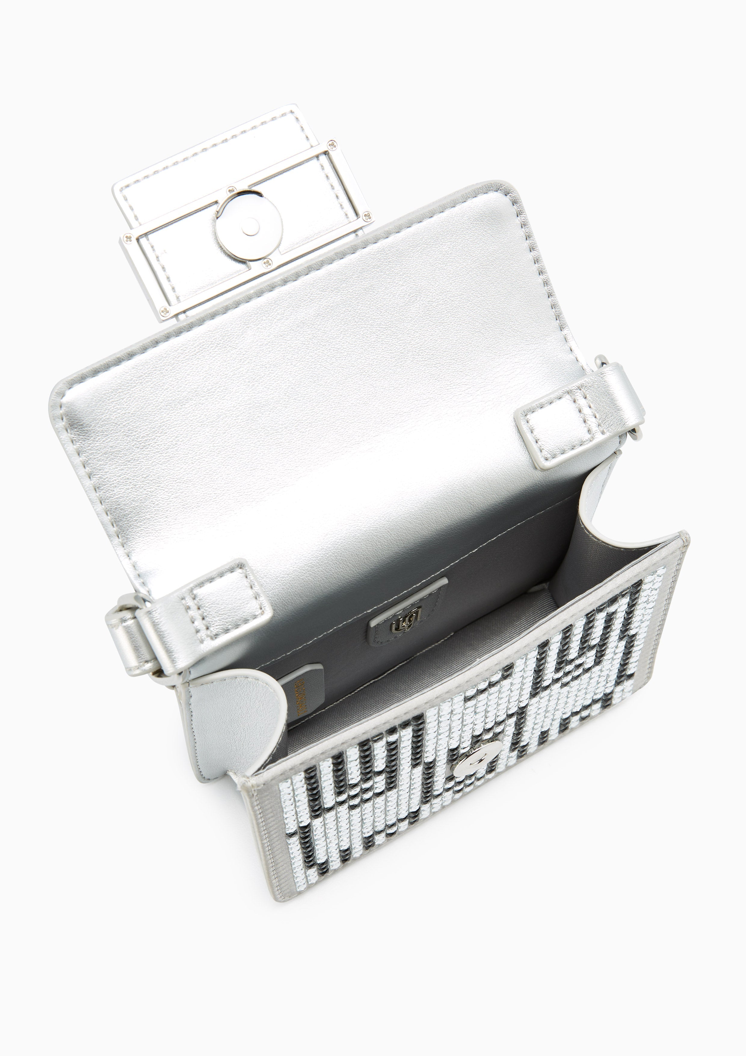 Galaxia Infinite Mini Flap Crossbody Bag - Silver