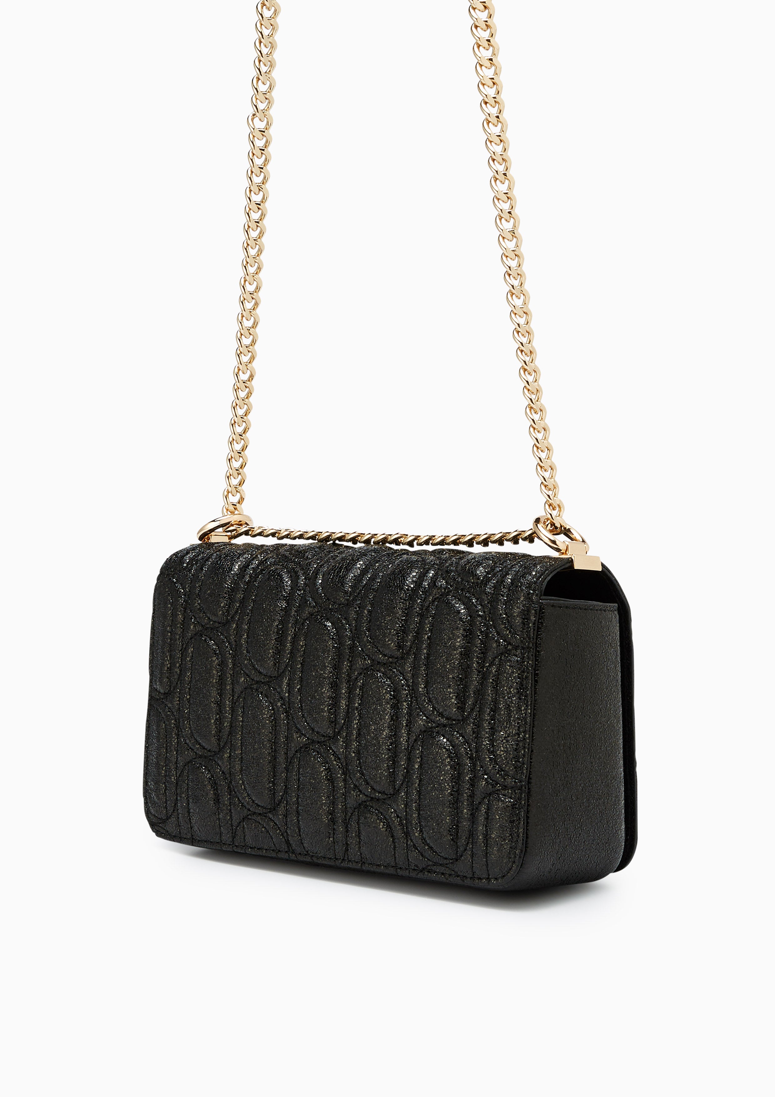 Lyn Infinite Moon Party  M Crossbody Bags  - Glitter Black