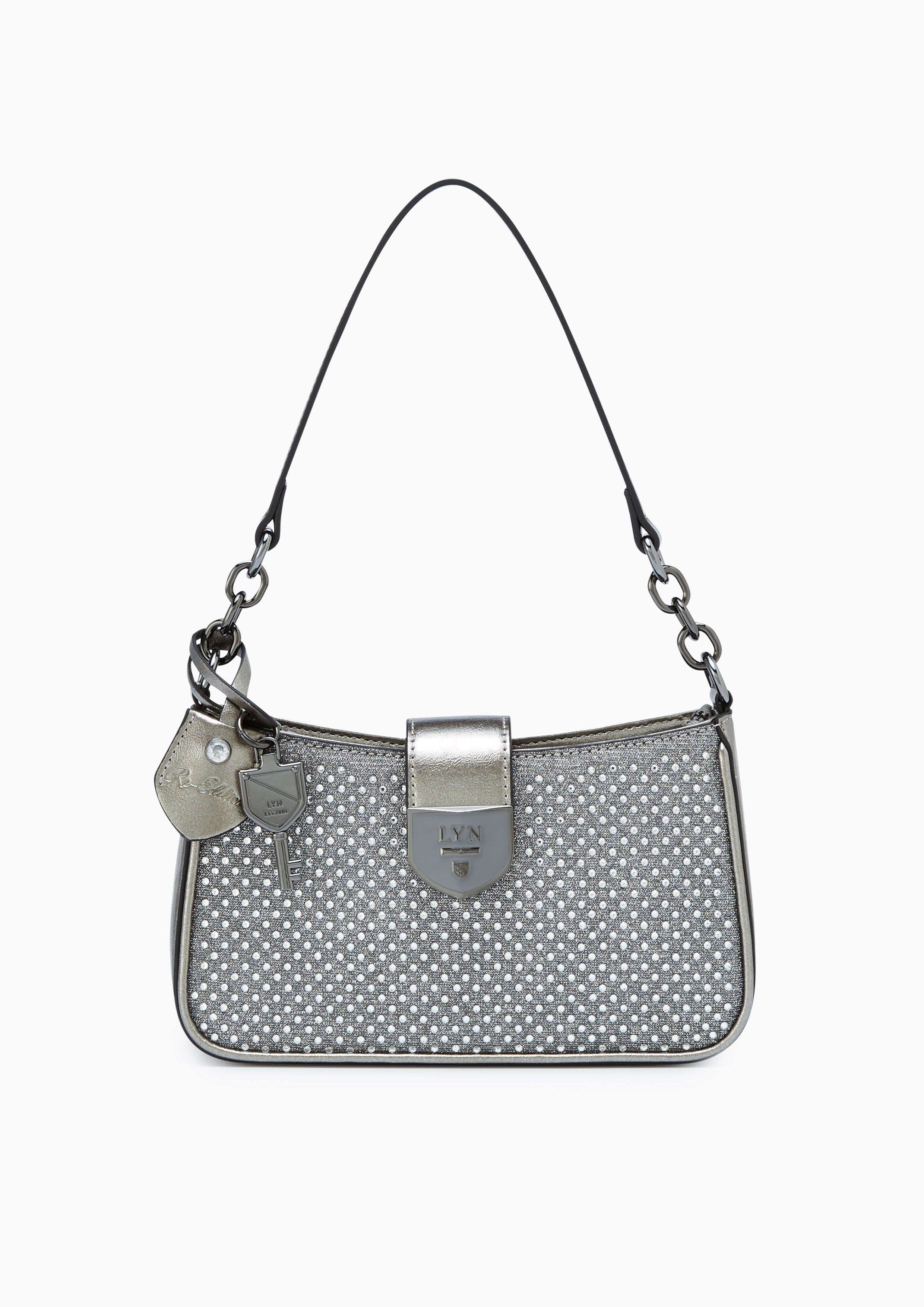 Ray Sparkle  Shoulder Bag - Silver