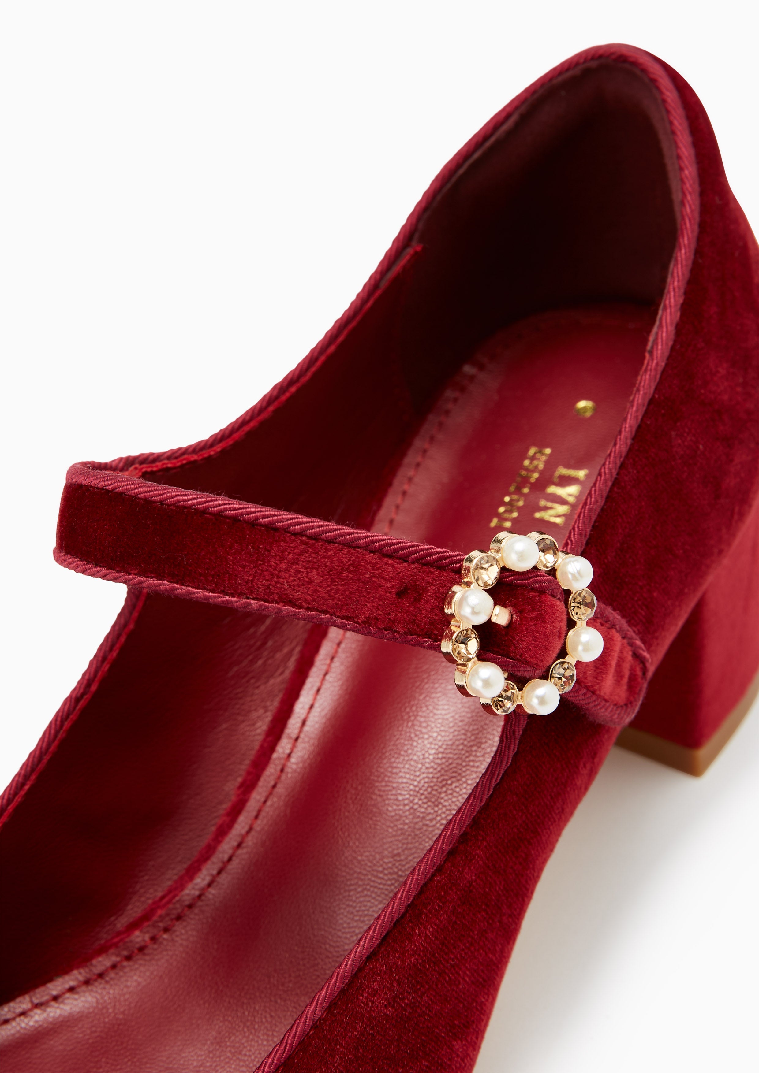 Baby's Breath Heels - Dark Red