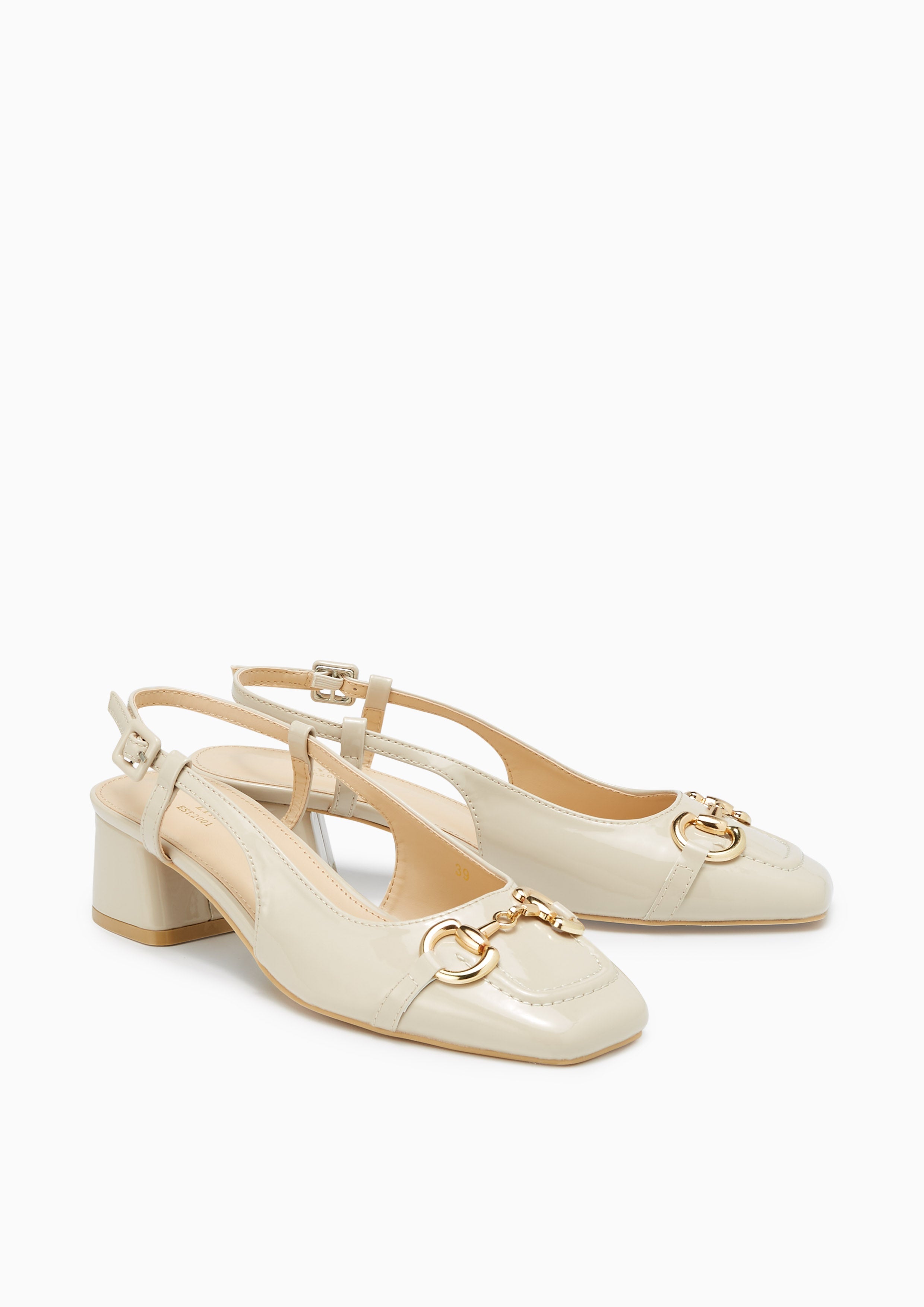 Brickle Slingbacks - Nude