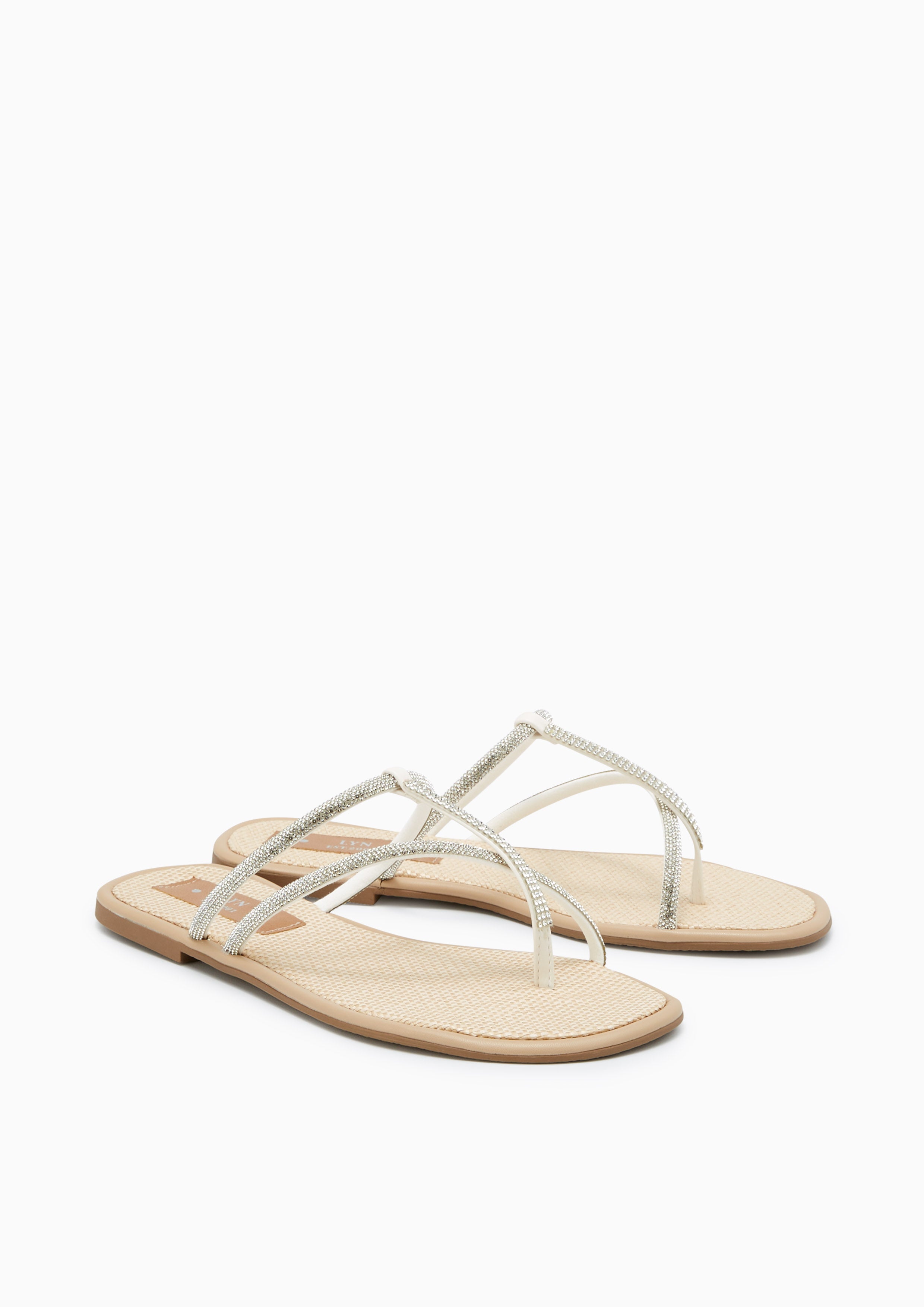 Mural Flats And Sandals - Beige