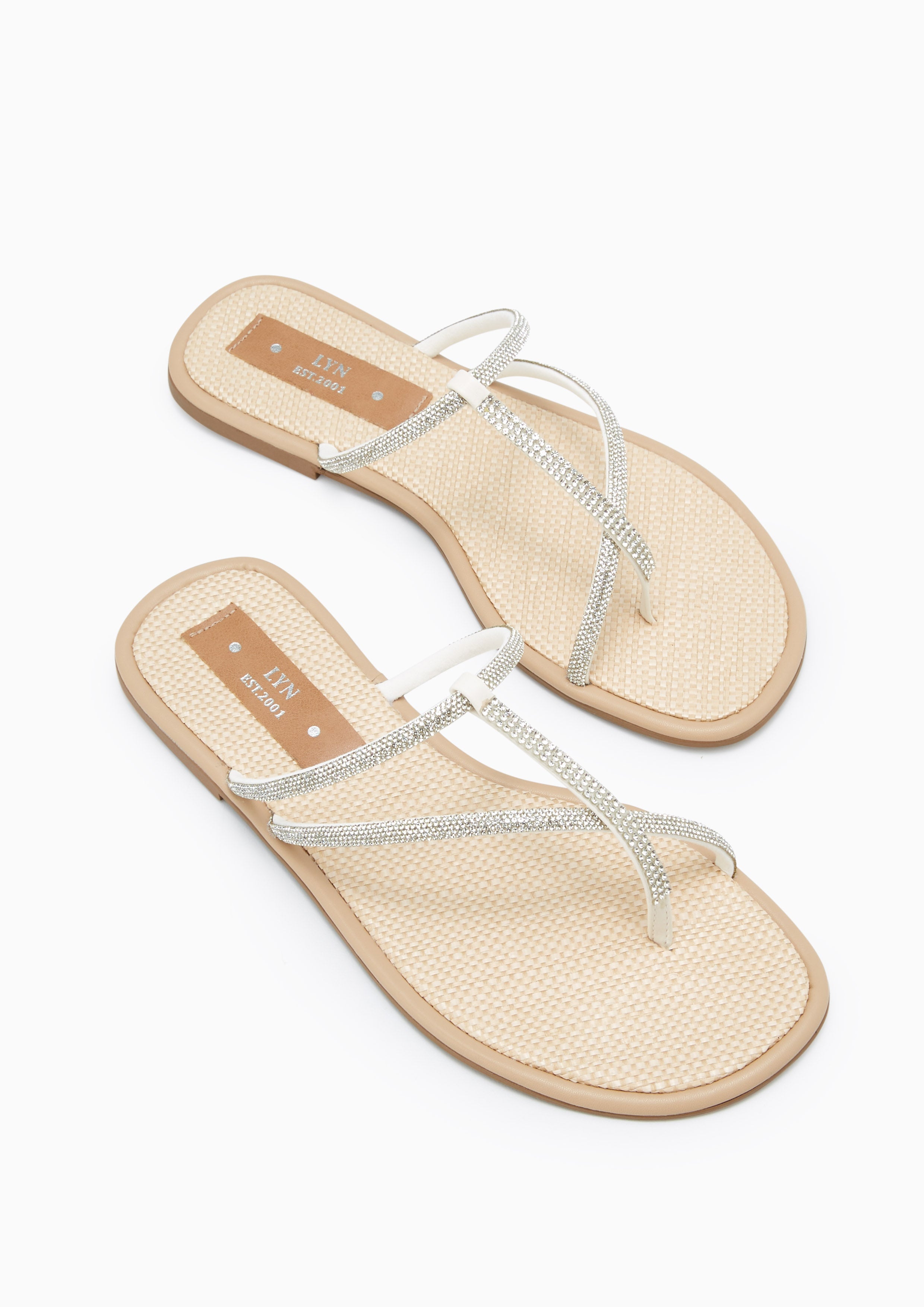 Mural Flats And Sandals - Beige