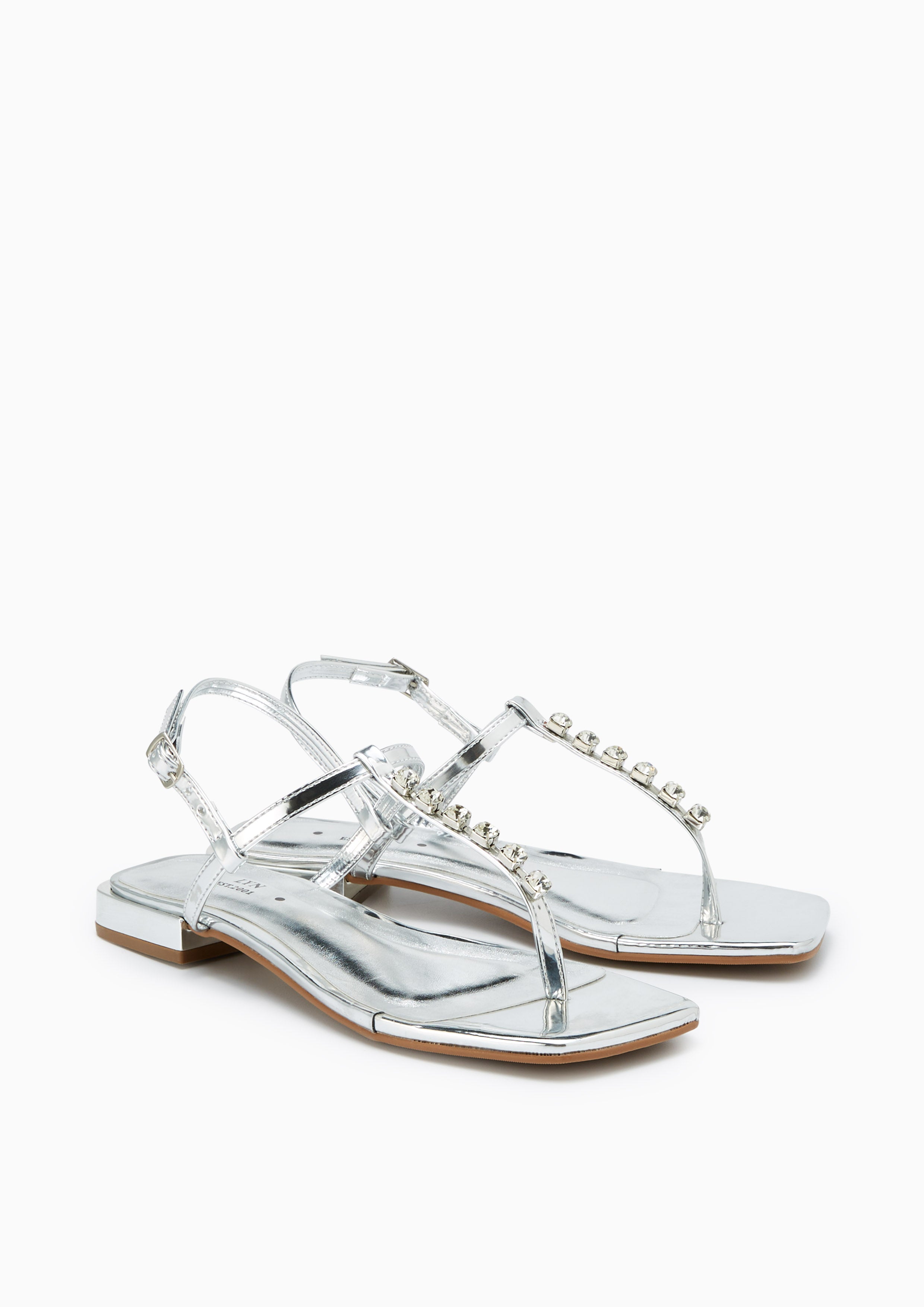 Montana Flats And Sandals - Silver