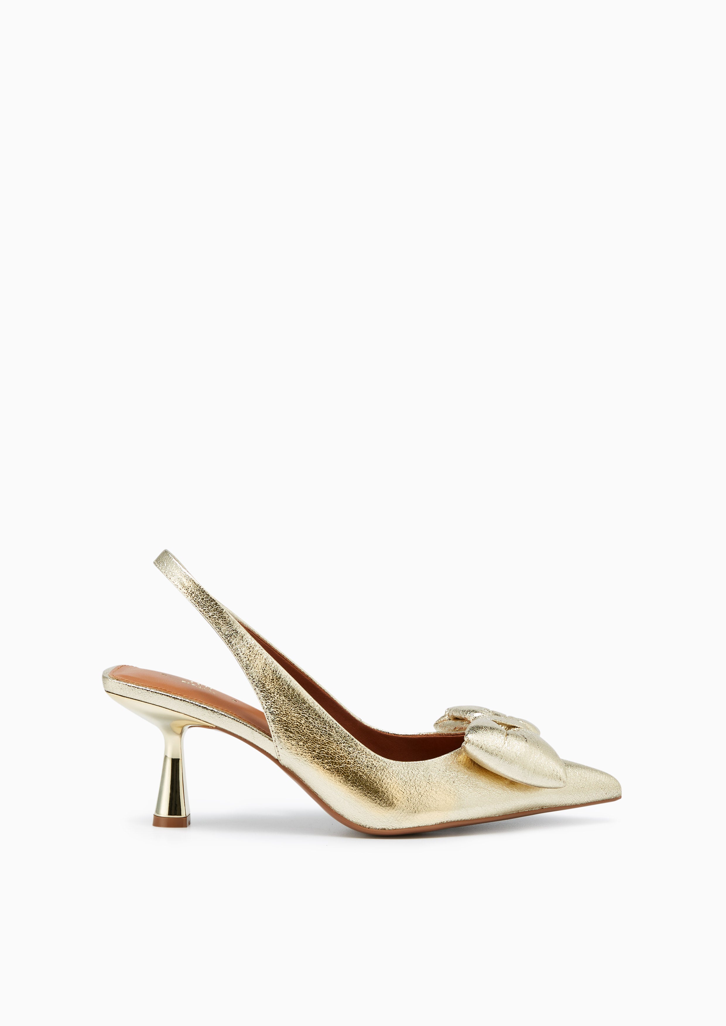 Giày Cao Gót Slingbacks Bow Berry